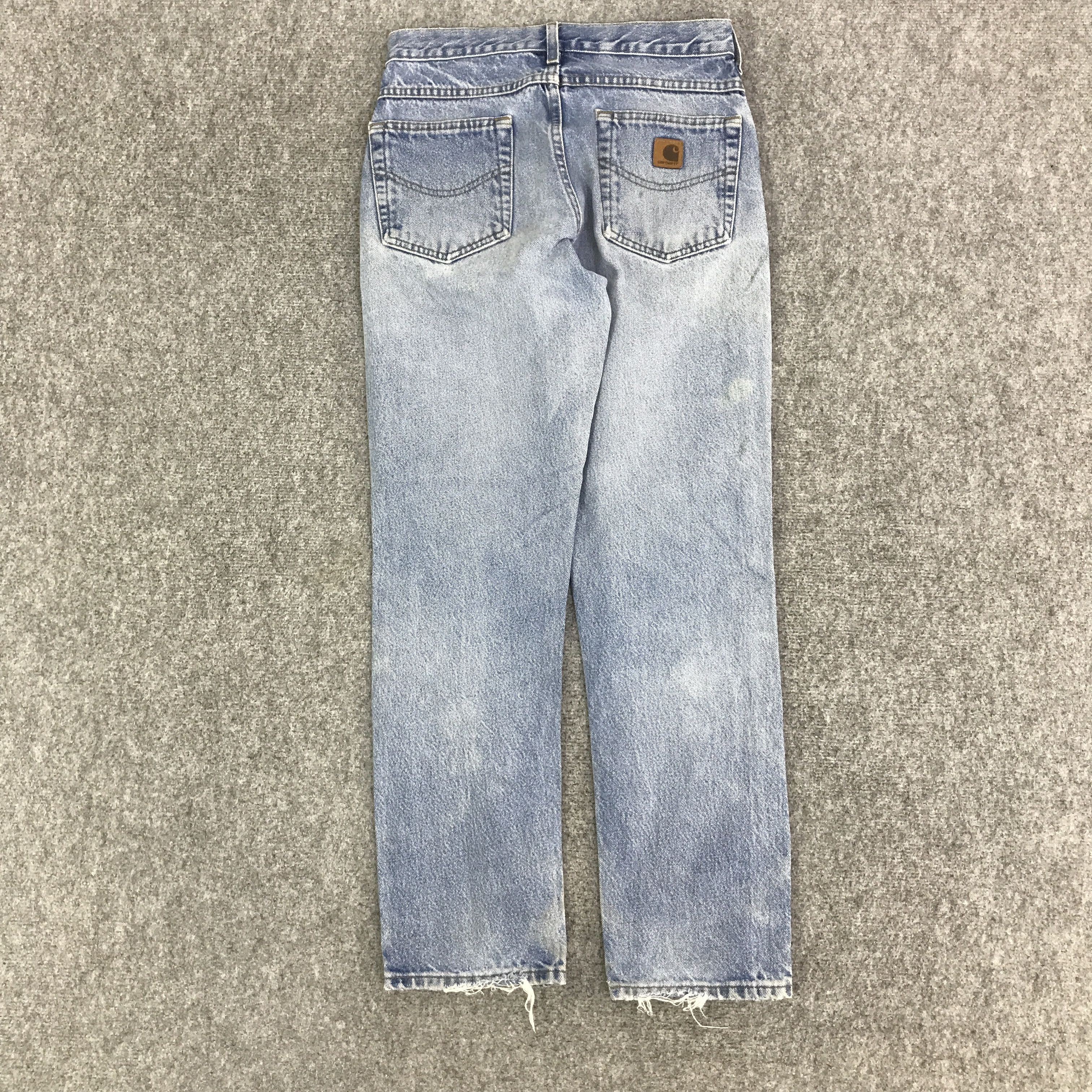 Carhartt CARHARTT DISTRESSED FADED DENIM PANTS K118B7 Size US 29 - 4 Thumbnail