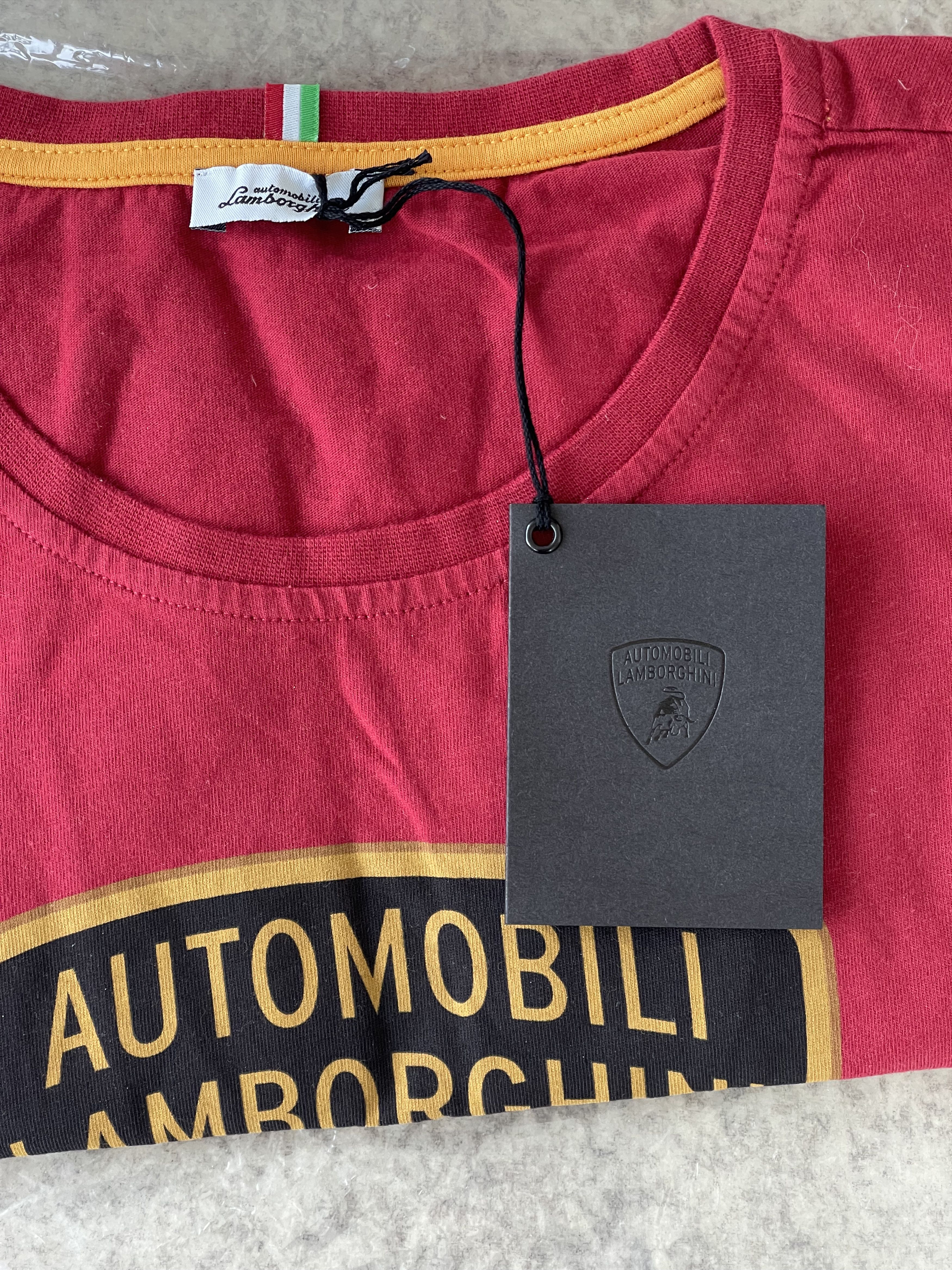 Lamborghini Lamborghini Red Crest Logo T-Shirt Size US M / EU 48-50 / 2 - 2 Thumbnail