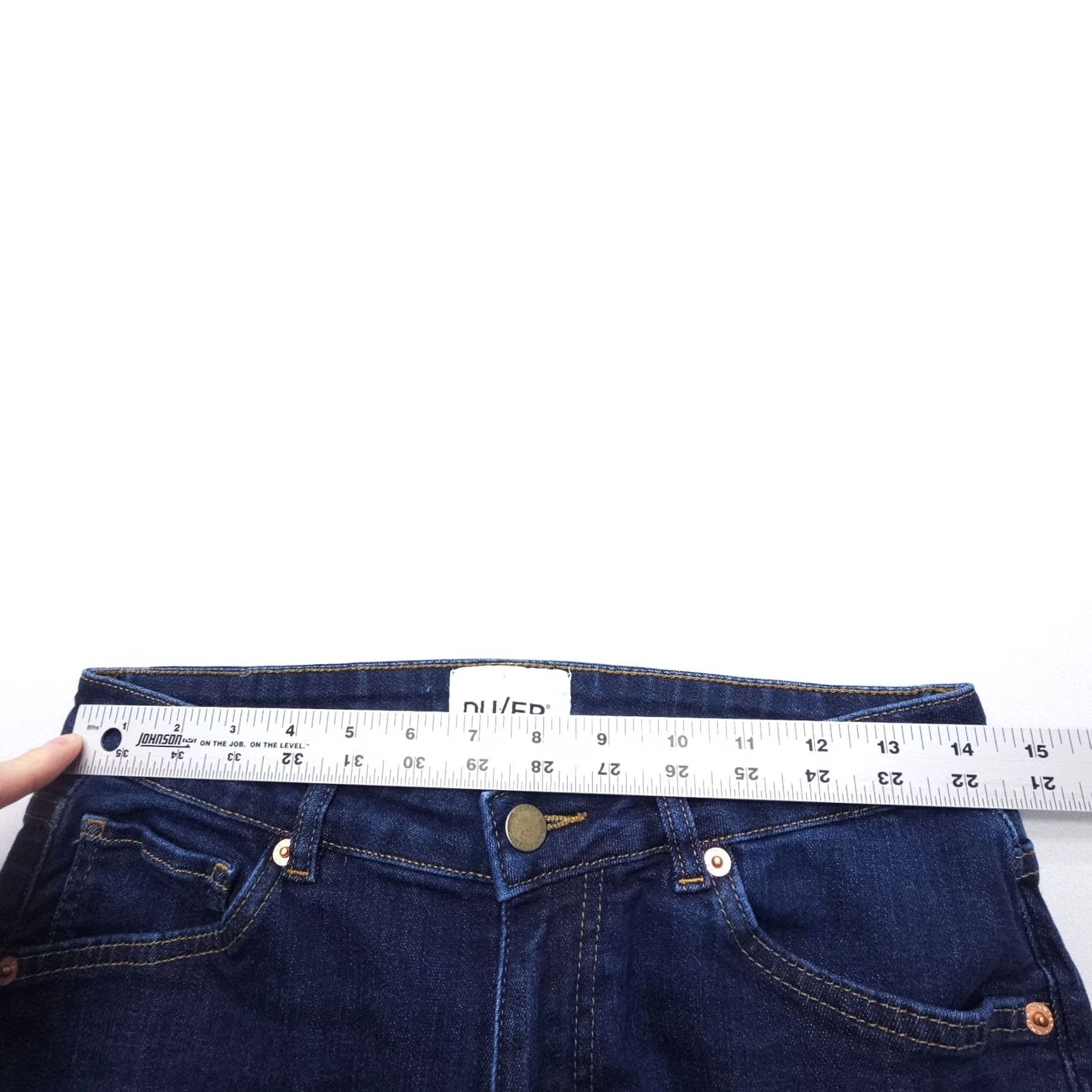 DUER DU/ER Jeans Slim Straight Denim Dark Stone 28 x 28 Women City Nature Moon 5-Pocket Stretch Mid Rise VINTAGE: No Size 28" / US 6 / IT 42 - 6 Thumbnail