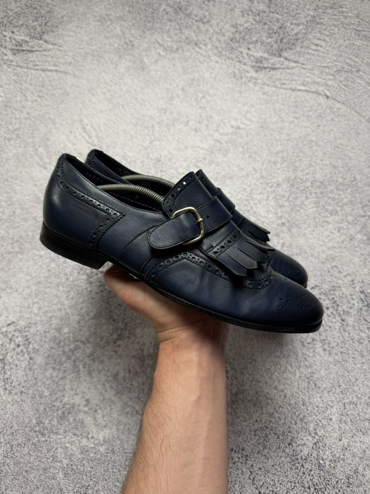 Santoni Santoni Loafers Formal Leather Shoes Boots Luxury Style Rare Size US 7 / EU 40 - 4 Thumbnail