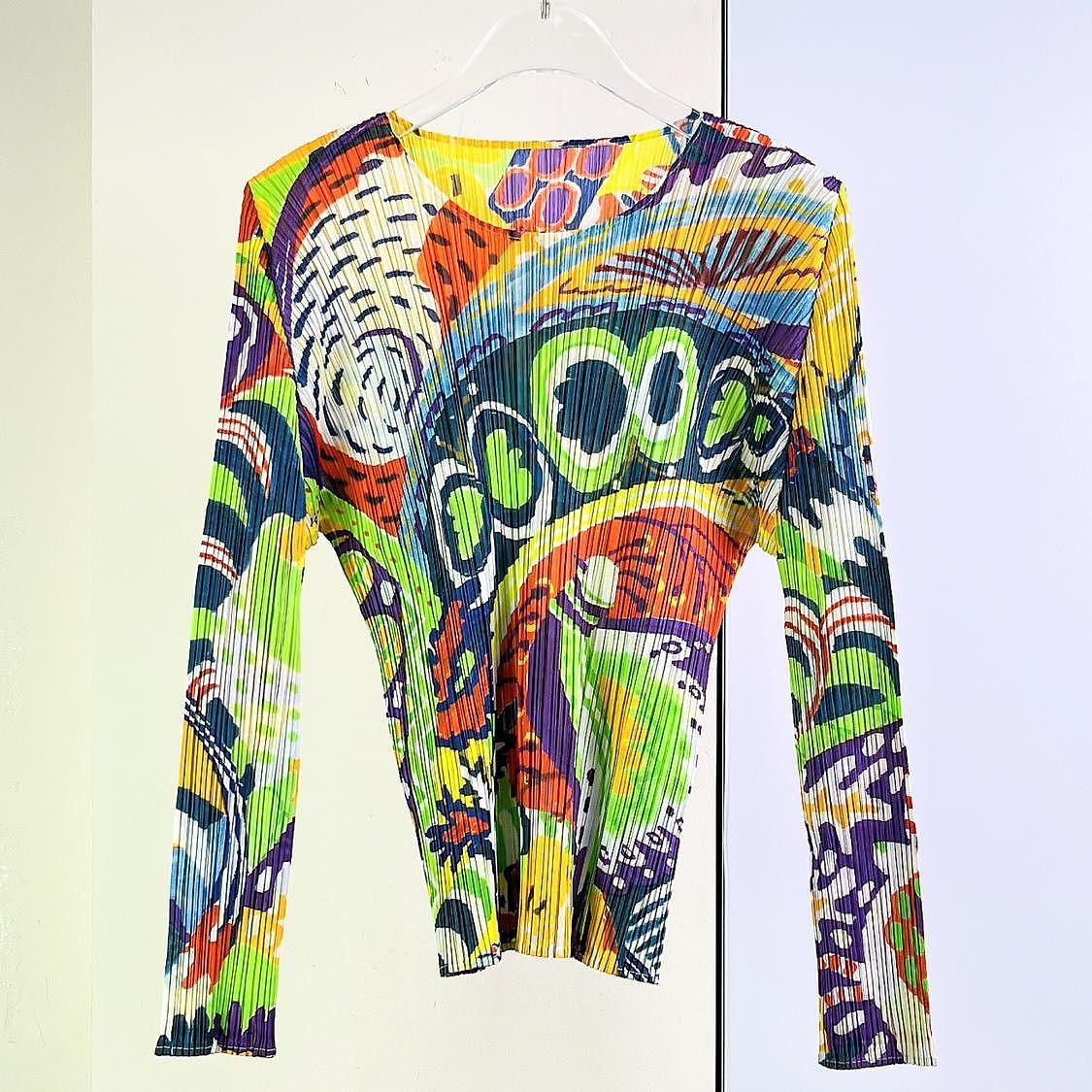 Pleats Please Issey Miyake PLEATS PLEASE ISSEY MIYAKE Multi Long Sleeve Top Size 3 Size M / US 6-8 / IT 42-44 - 1 Thumbnail