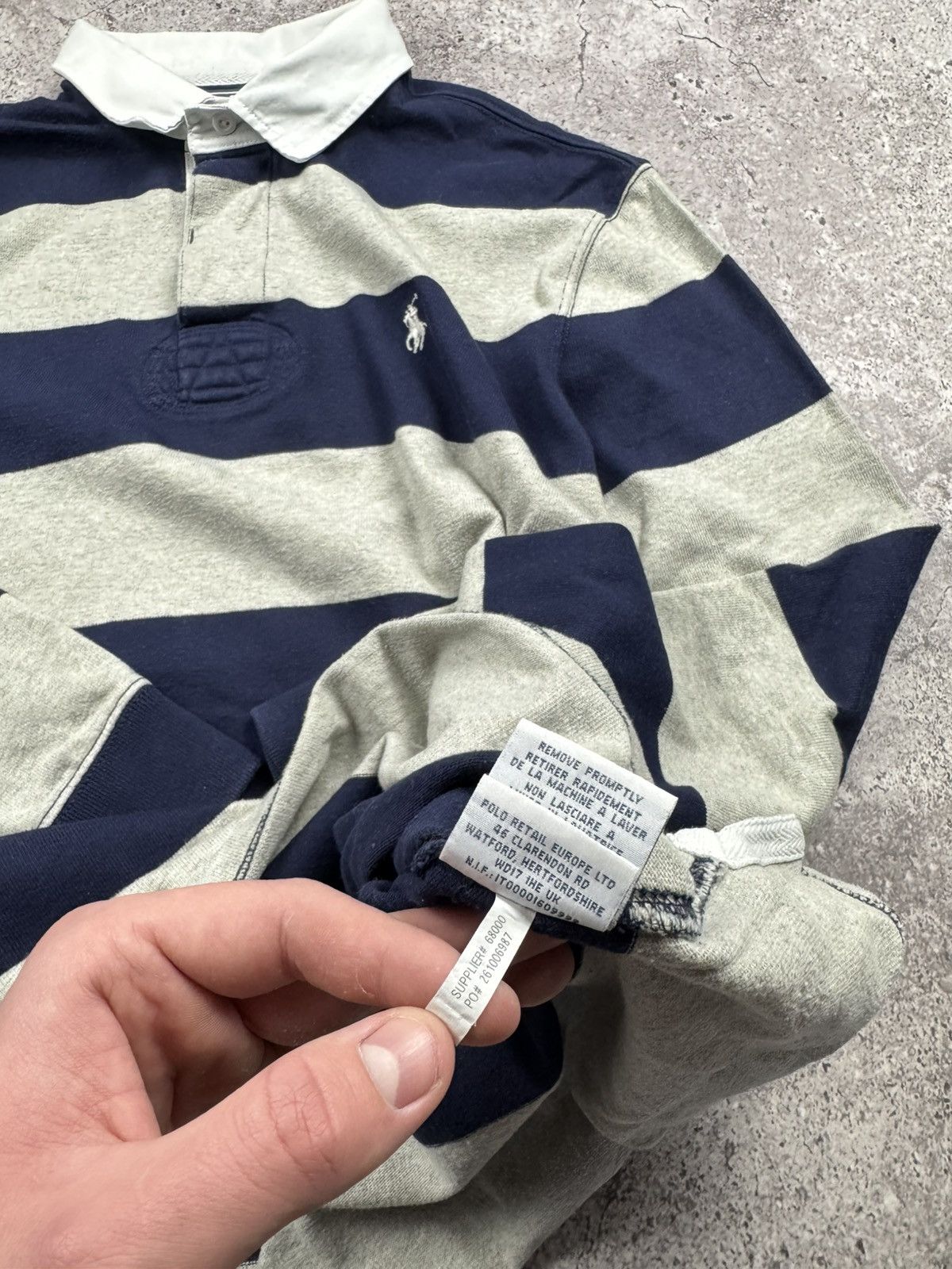 Polo Ralph Lauren Vintage Polo Ralph Lauren Striped Rugby Shirt Y2K Long Sleve Size US L / EU 52-54 / 3 - 8 Thumbnail