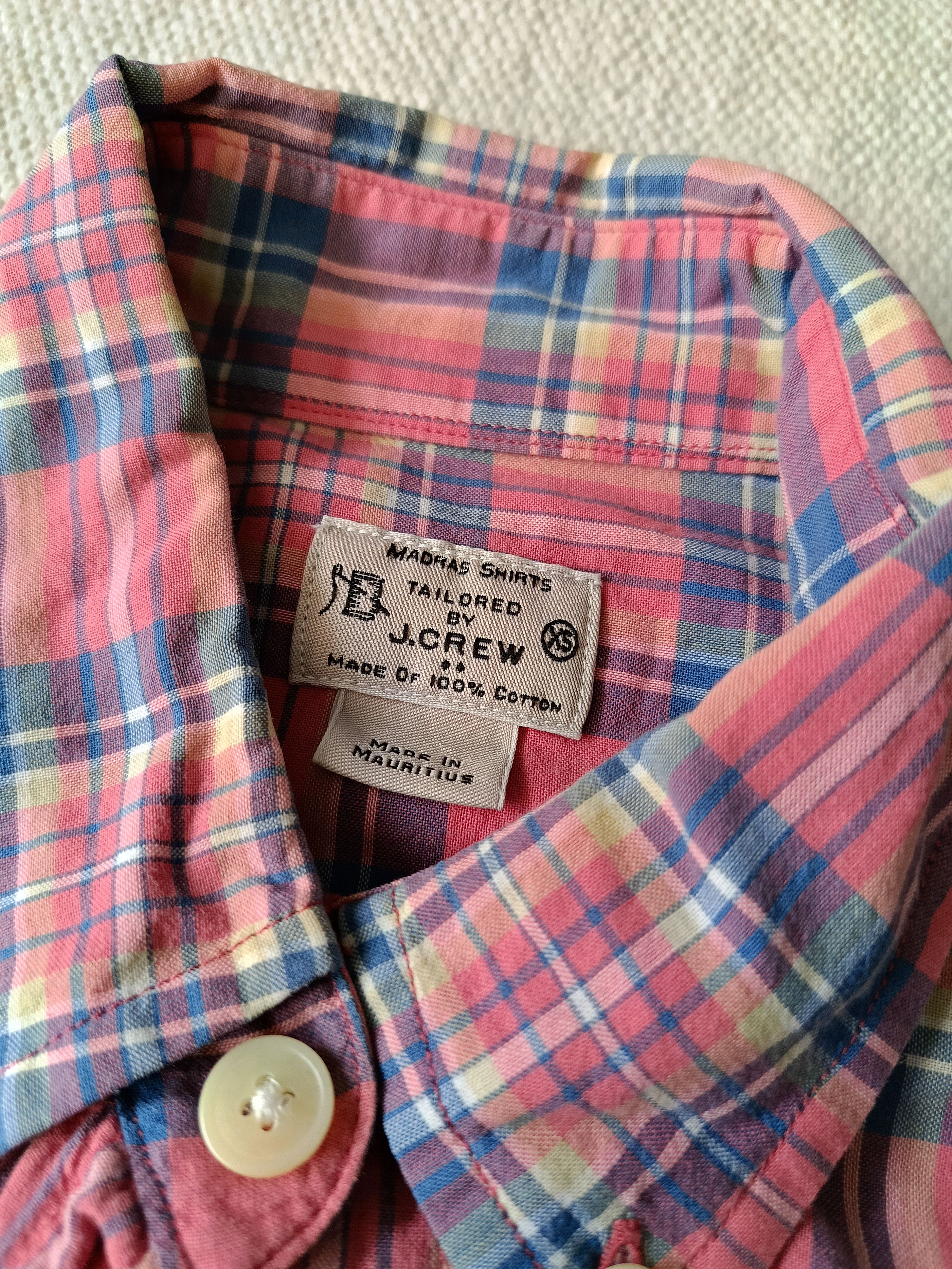 J.Crew Jcrew madras plaid double pockets slim fit XS shirt Size US XS / EU 42 / 0 - 2 Thumbnail