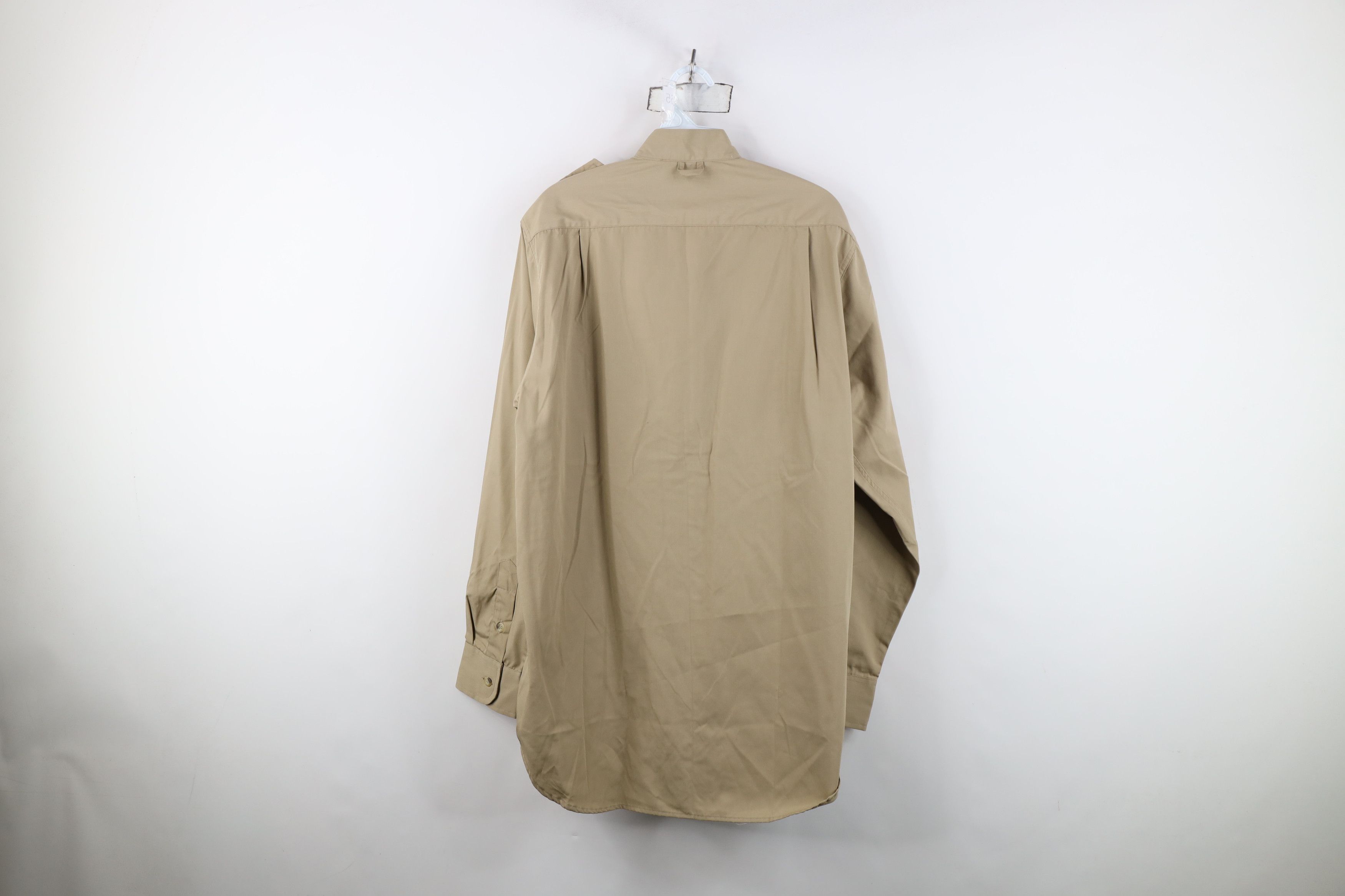 Vintage Vintage 70s Streetwear Band Collar Safari Bush Button Shirt Size US XXL / EU 58 / 5 - 12 Thumbnail