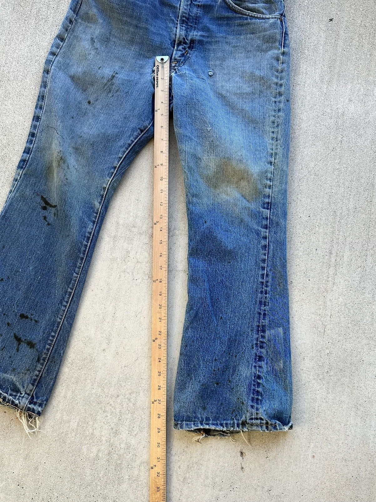 Levi's × Vintage Vintage Levi’s Big E Orange Tab 70s USA Distressed Talon Size US 32 / EU 48 - 17 Thumbnail