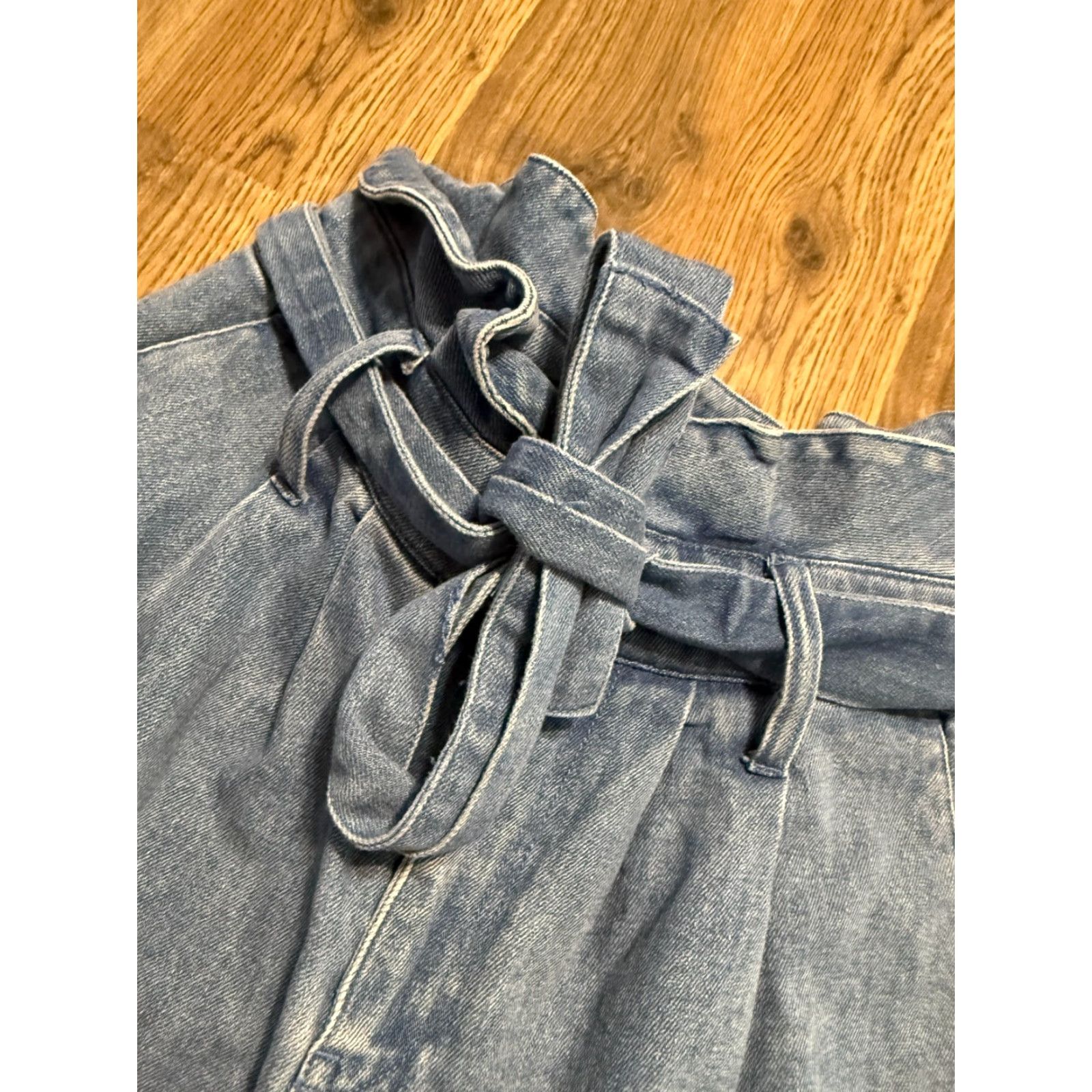 Vintage Who What Wear Jeans Women's Size 4, Blue, Denim, Tapered, Belted, High Rise, Regular Size 27" / US 4 / IT 40 - 4 Thumbnail