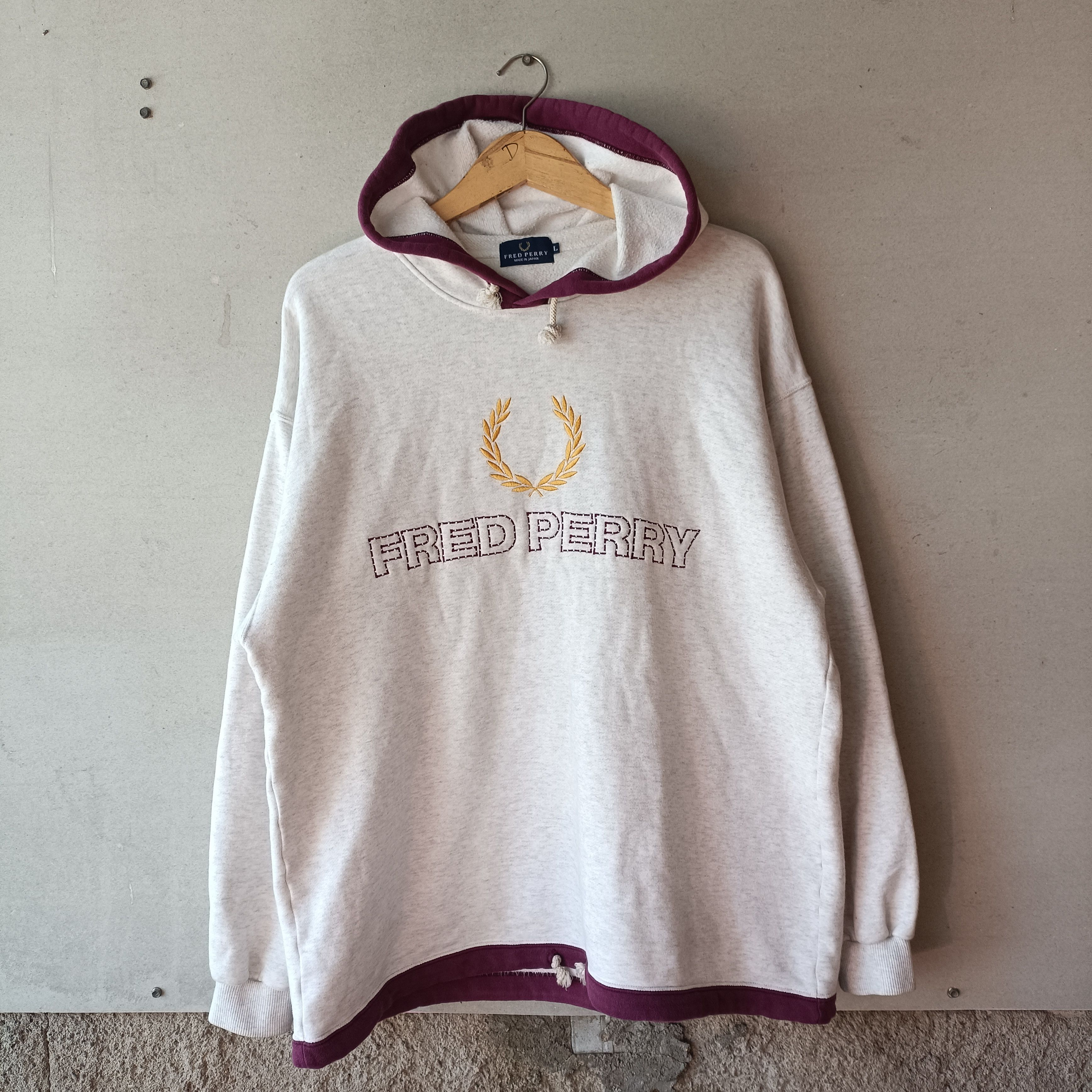 Fred Perry Vintage Fred Perry Sweatshirt Hooded Size US L / EU 52-54 / 3 - 1 Thumbnail