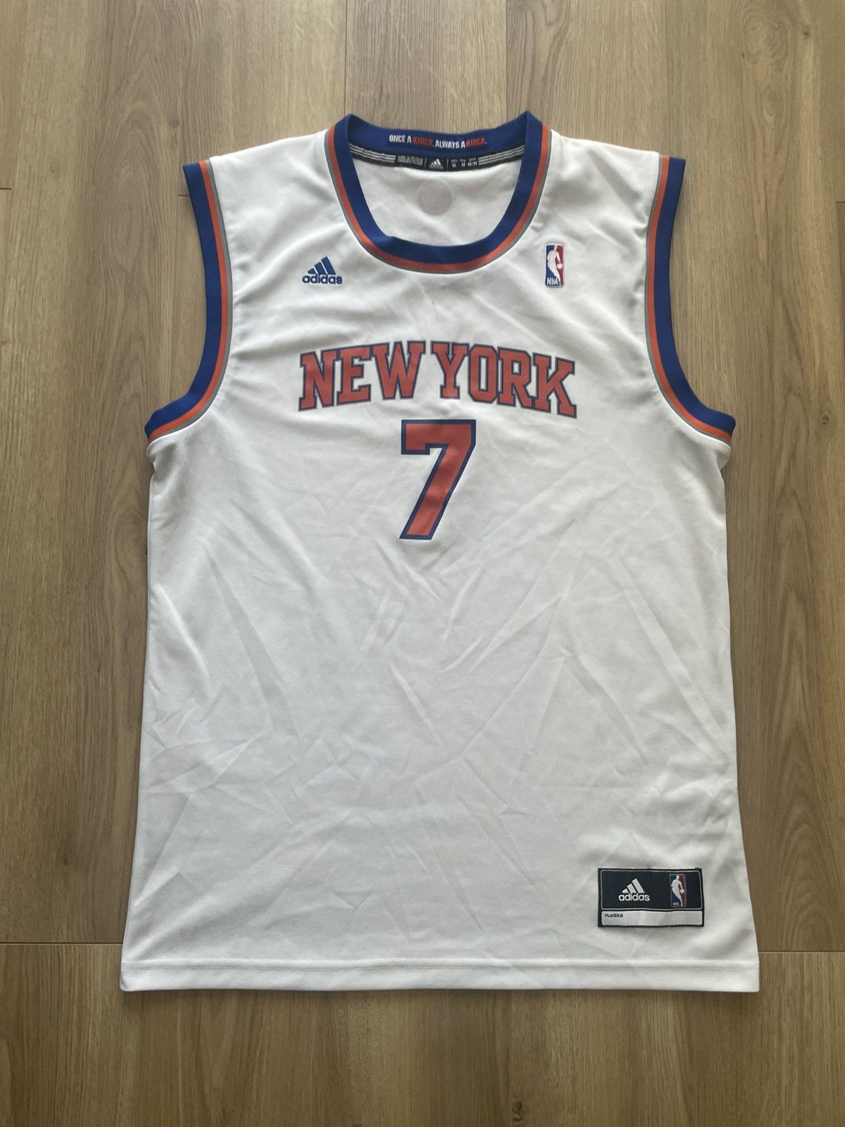 Adidas New York Knicks #7 Carmelo Anthony NBA basketball
