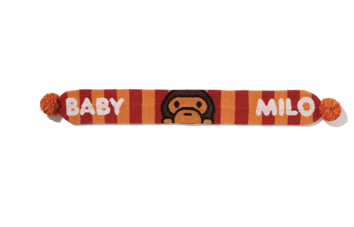 Bape Bape BABY MILO STRIPE KNIT SCARF Kids Size ONE SIZE - 2 Thumbnail