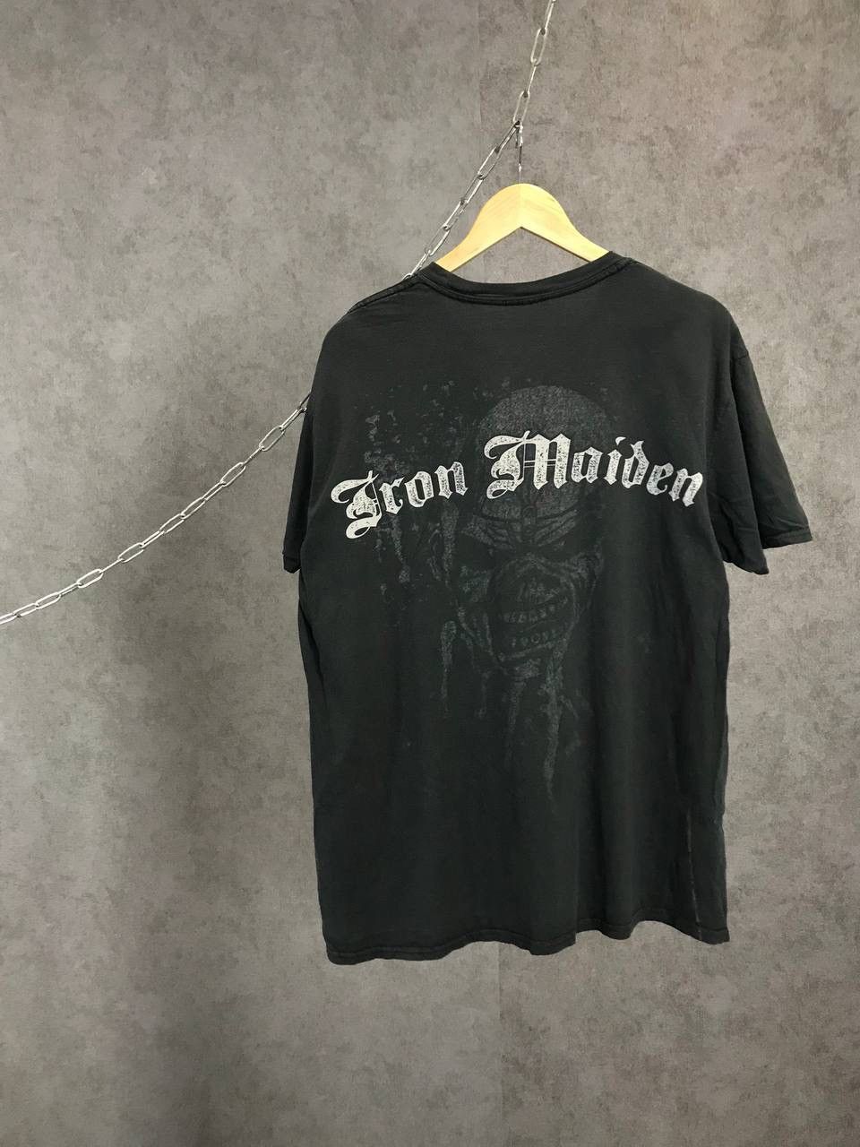 Band Tees × Iron Maiden × Vintage Iron Maiden 2011 vintage rock band skull overprinted tee Size US XL / EU 56 / 4 - 2 Thumbnail
