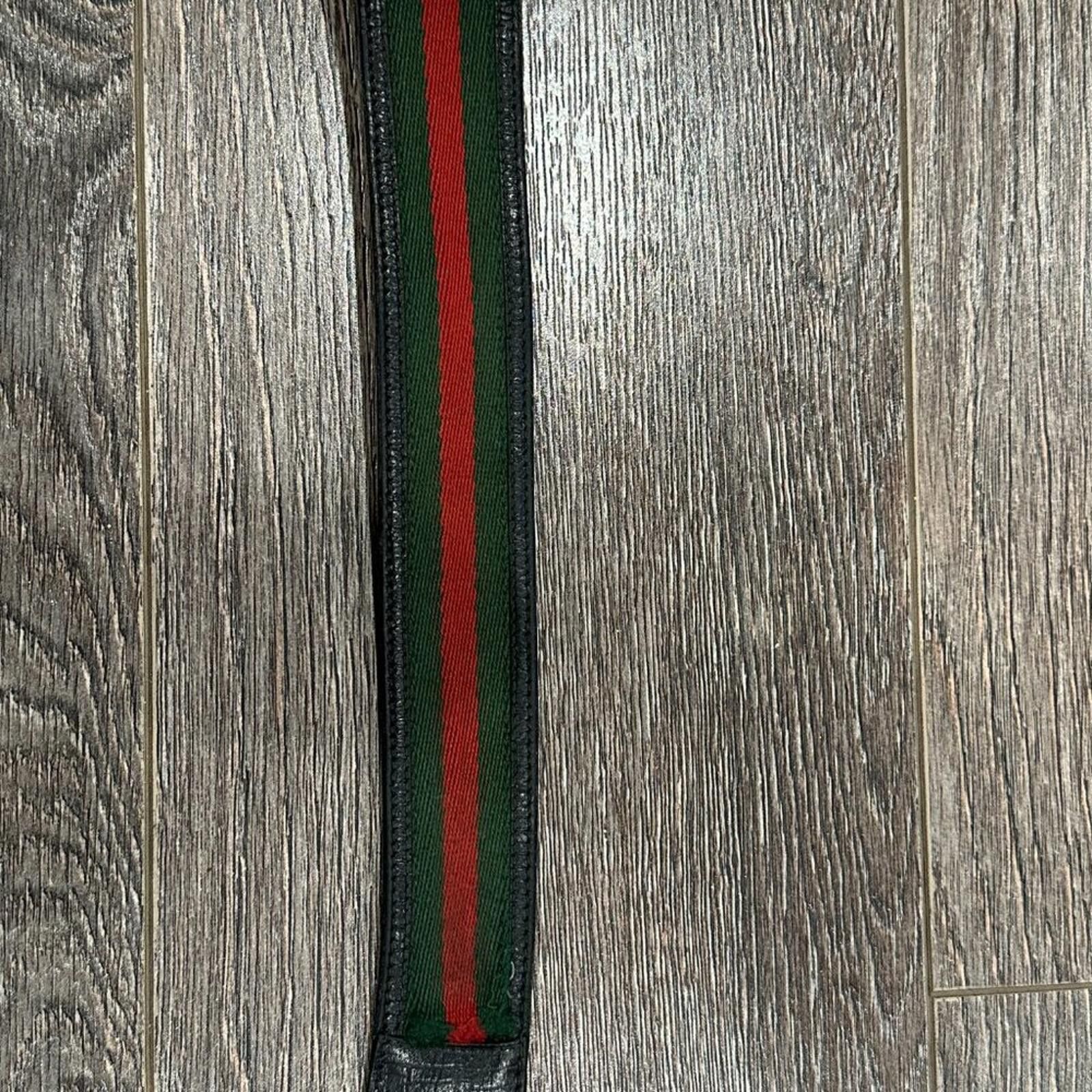 Gucci Gucci Leather and Fabric Belt – No Buckle – 5/10 Condition Size ONE SIZE - 4 Thumbnail
