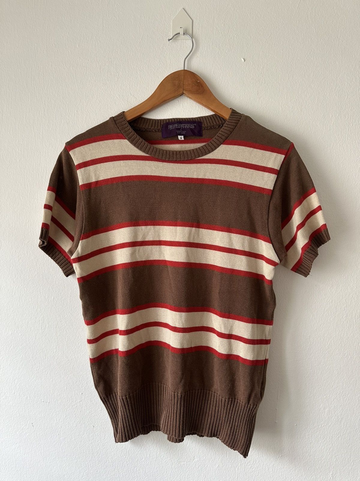 Nepenthes Nepenthes Stripe Knit Short Sleeve Size US S / EU 44-46 / 1 - 1 Thumbnail