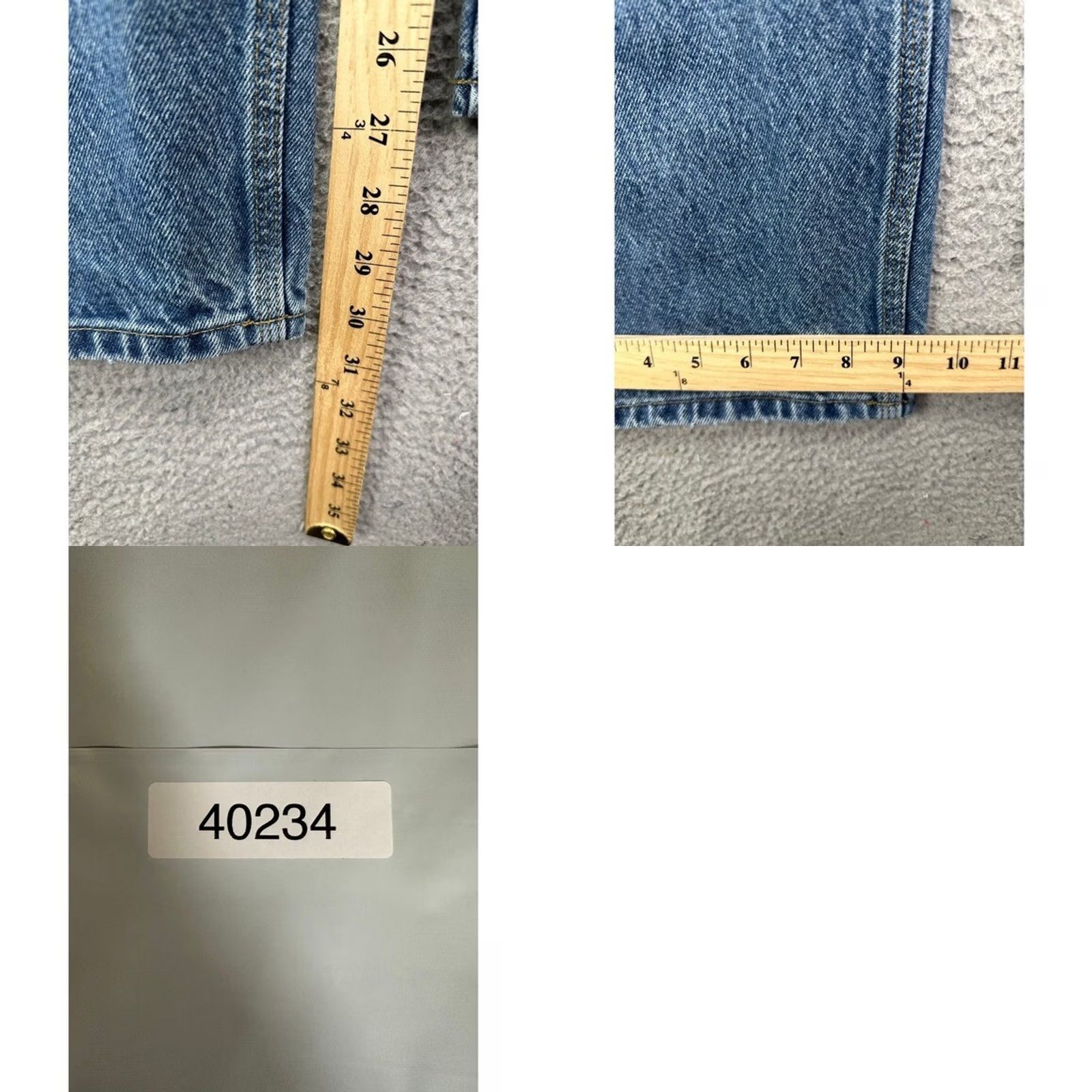 Carhartt Carhartt Jeans Men 44X30 Blue Light Wash Traditional Fit Straight Denim Workwear Size US 44 / EU 60 - 8 Thumbnail