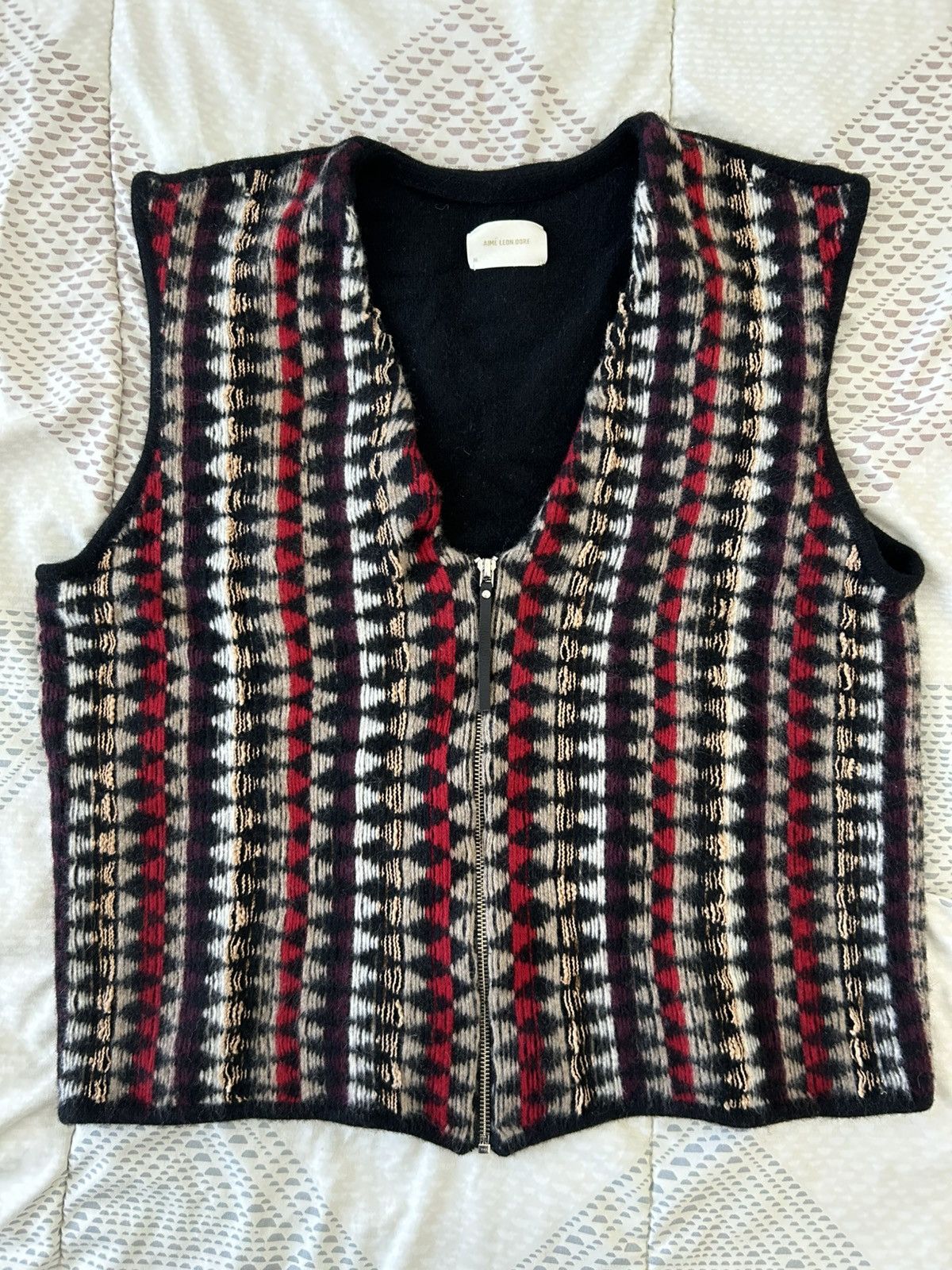 Aime Leon Dore Aime Leon Dore Gradient Basketweave Knit Vest | Grailed