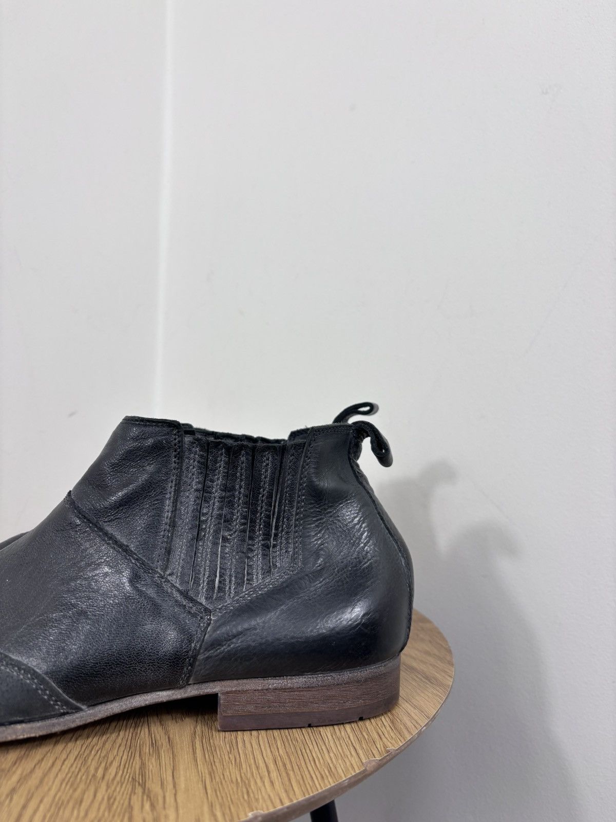 MoMA Moma Men’s Italian Black Leather Cap Toe Chelsea Boots Size US 9 / EU 42 - 12 Thumbnail