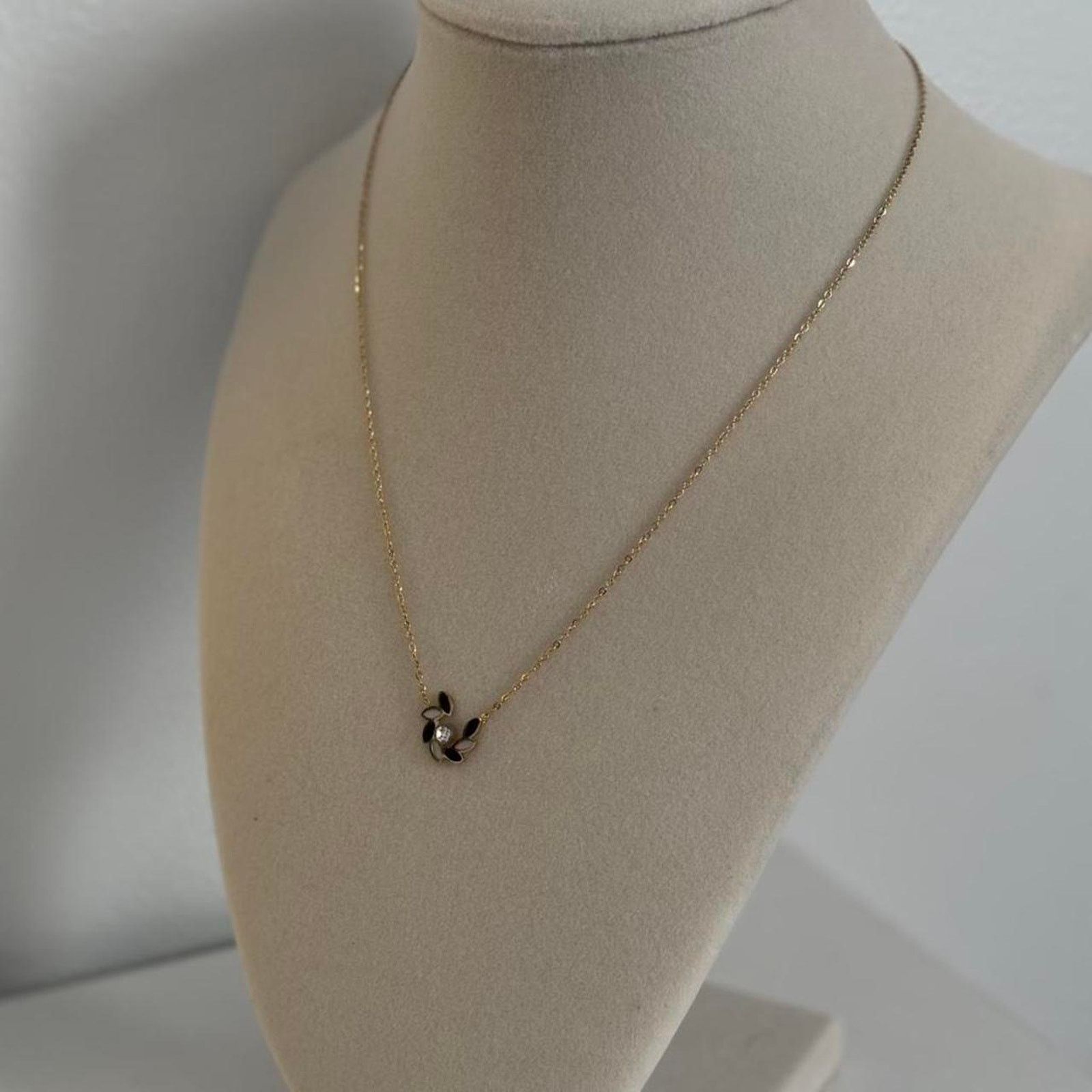 Other Black Gold Necklace Luxury Designer Style Stainless Steel Size ONE SIZE - 4 Thumbnail