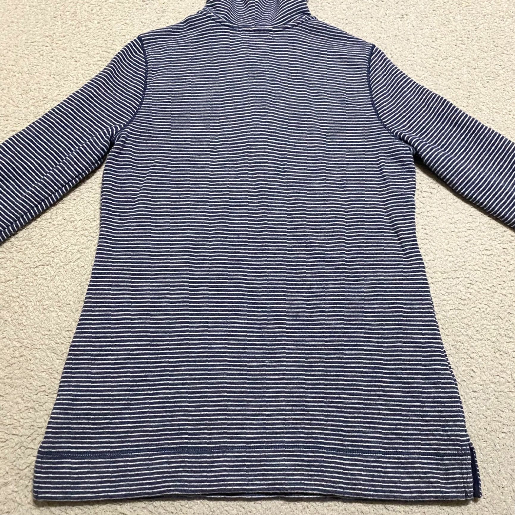 Ralph Lauren Ralph Lauren Womens XS Hoodie Hooded Blue Striped Pockets Pullover Size XS / US 0-2 / IT 36-38 - 2 Thumbnail