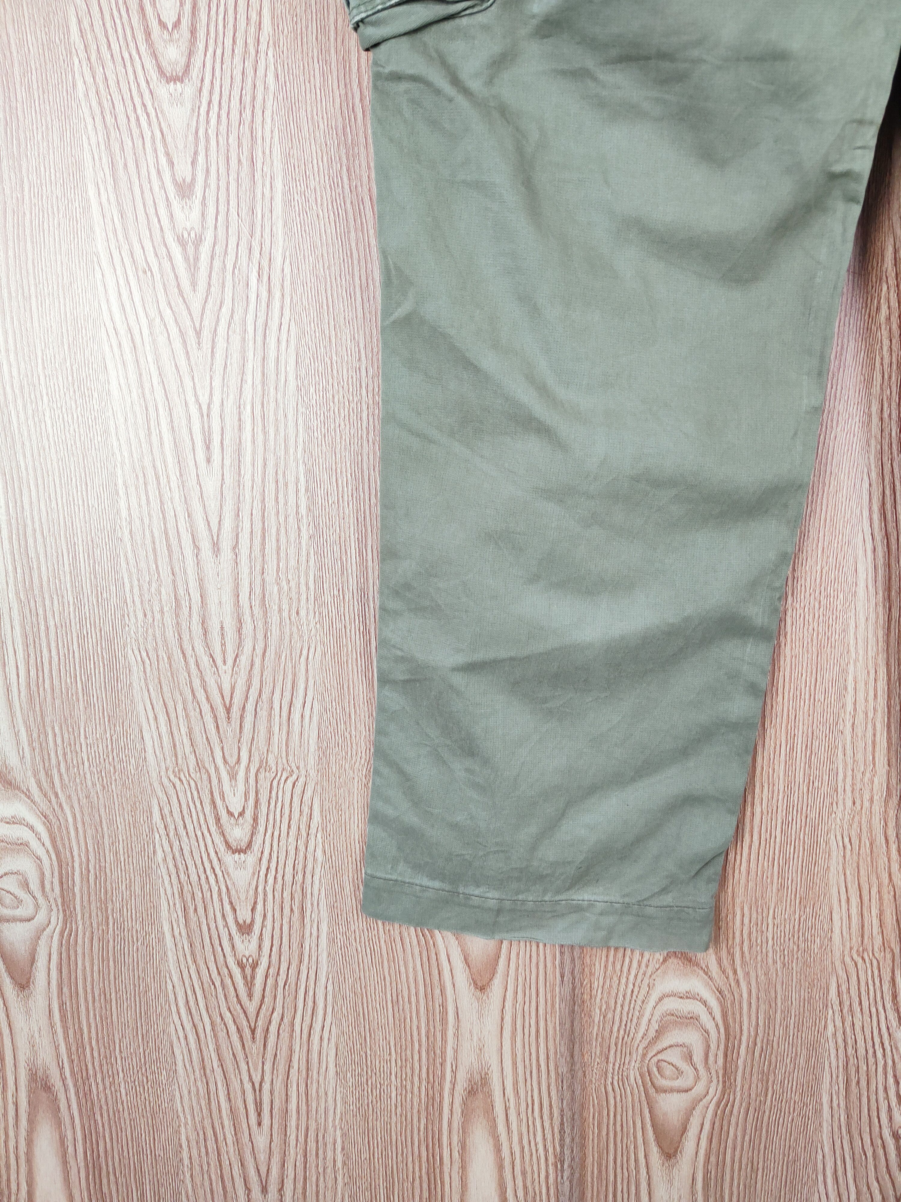 Japanese Brand Uniqlo Green Faded Multipocket Tactical Cargo Pants #W910 Size US 36 / EU 52 - 10 Thumbnail