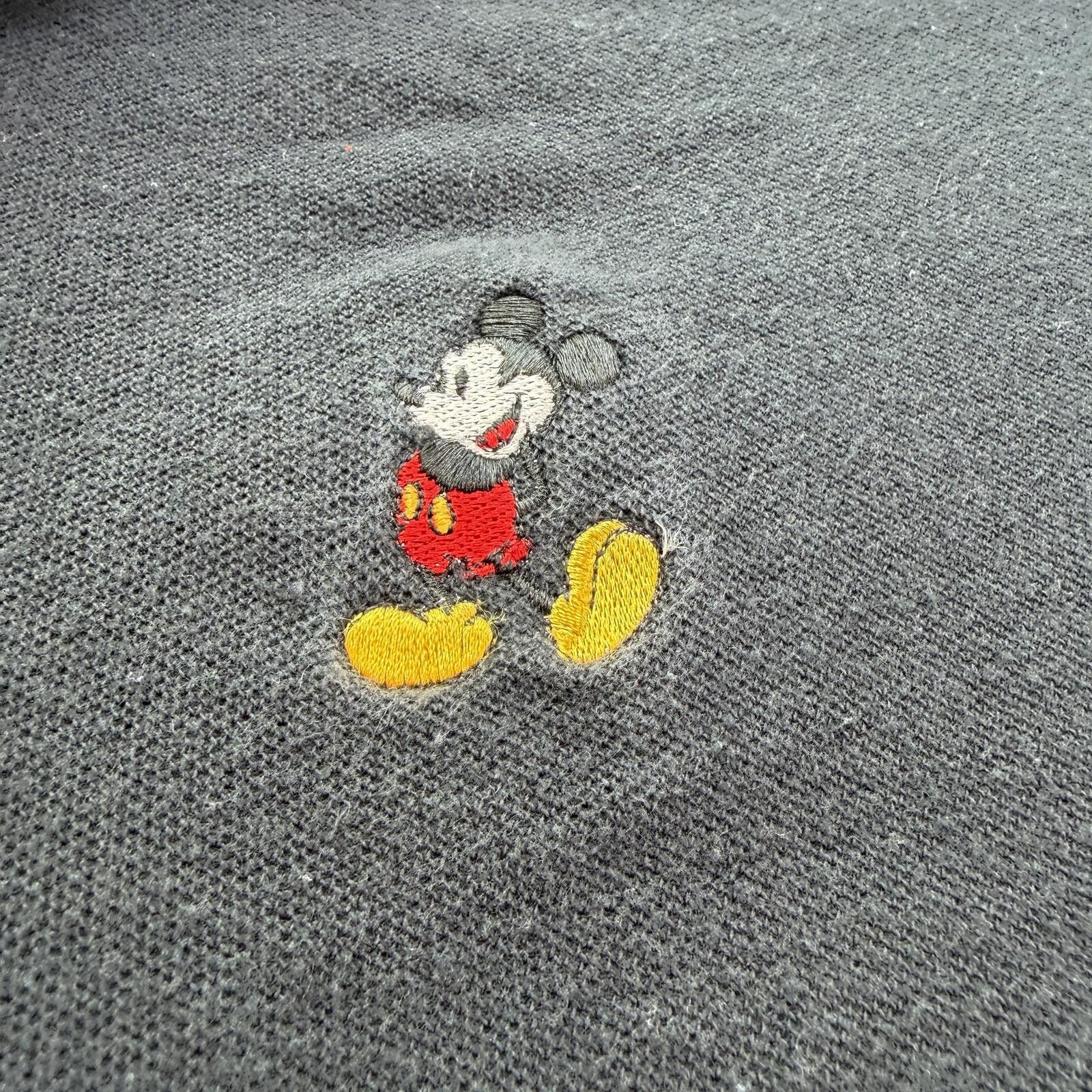 Disney Vintage 90s Walt Disney World Mickey Mouse Polo Shirt Black Size US XXL / EU 58 / 5 - 5 Thumbnail