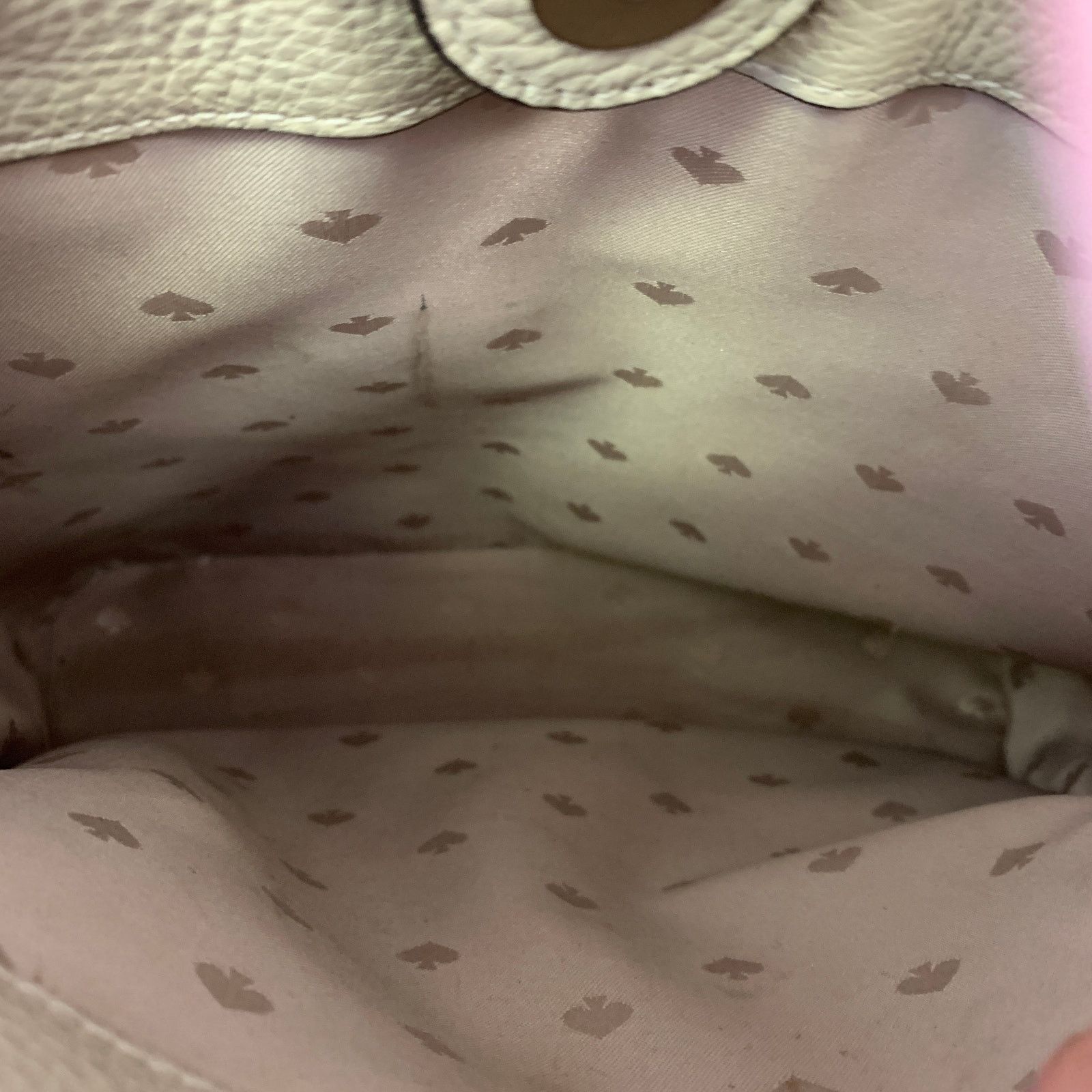 Kate Spade Kate Spade Marti Shearling Bucket Bag Beige Leather Size ONE SIZE - 10 Thumbnail