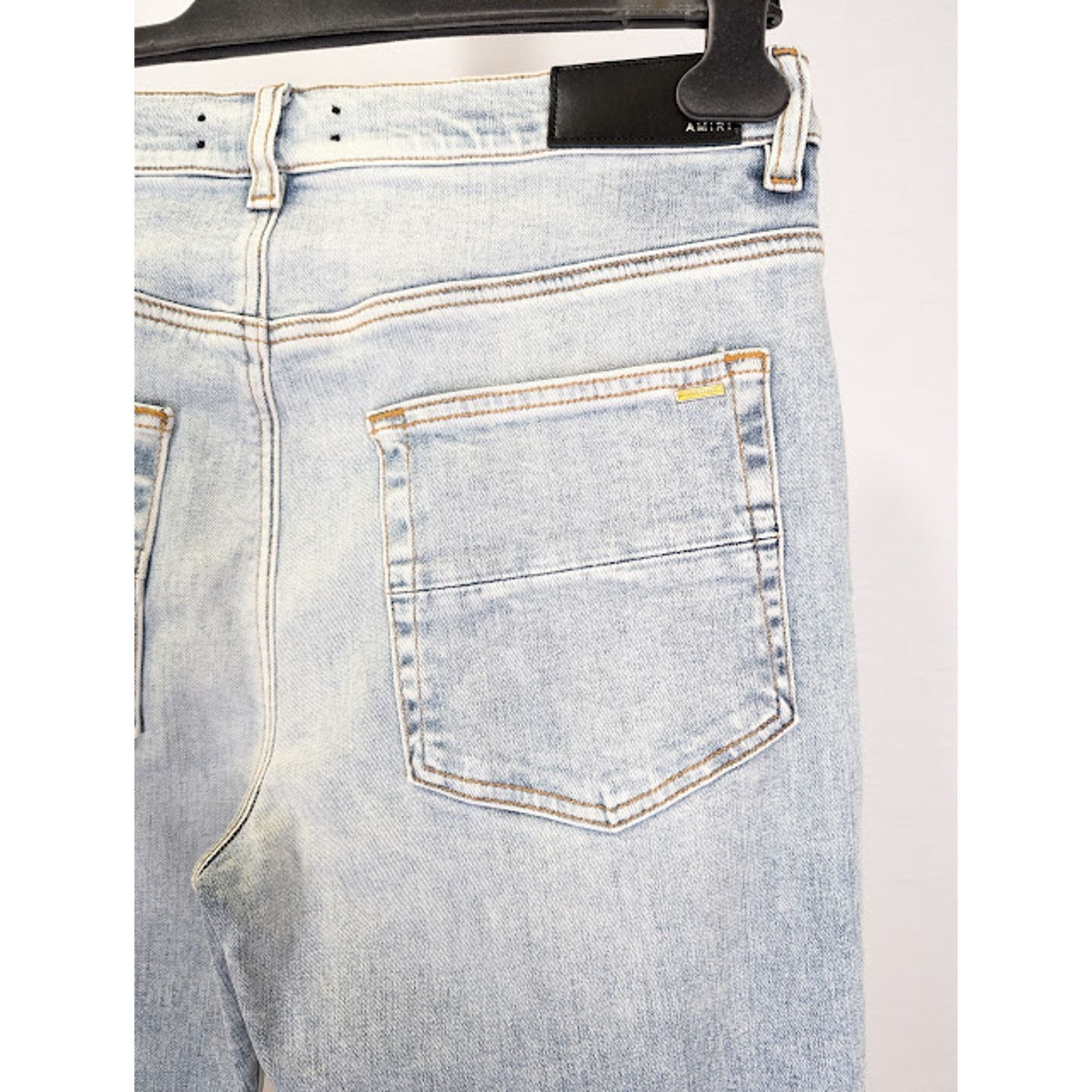 Amiri o1rshd1 Stack Flare Jeans in Stone Indigo Size US 31 - 17 Thumbnail
