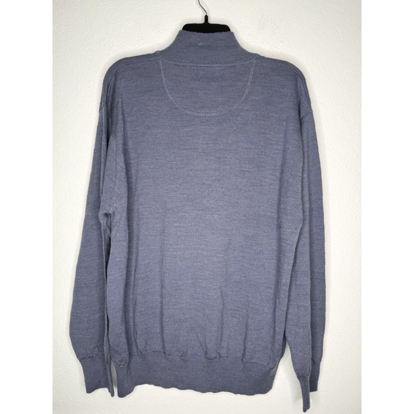 Orvis Orvis Merino Wool Quarter Zip Sweater Men L Blue Pullover 1/4 Zip Zipper Pull Leather Accents Regular Size Shirt/ Sweater Size US L / EU 52-54 / 3 - 2 Thumbnail