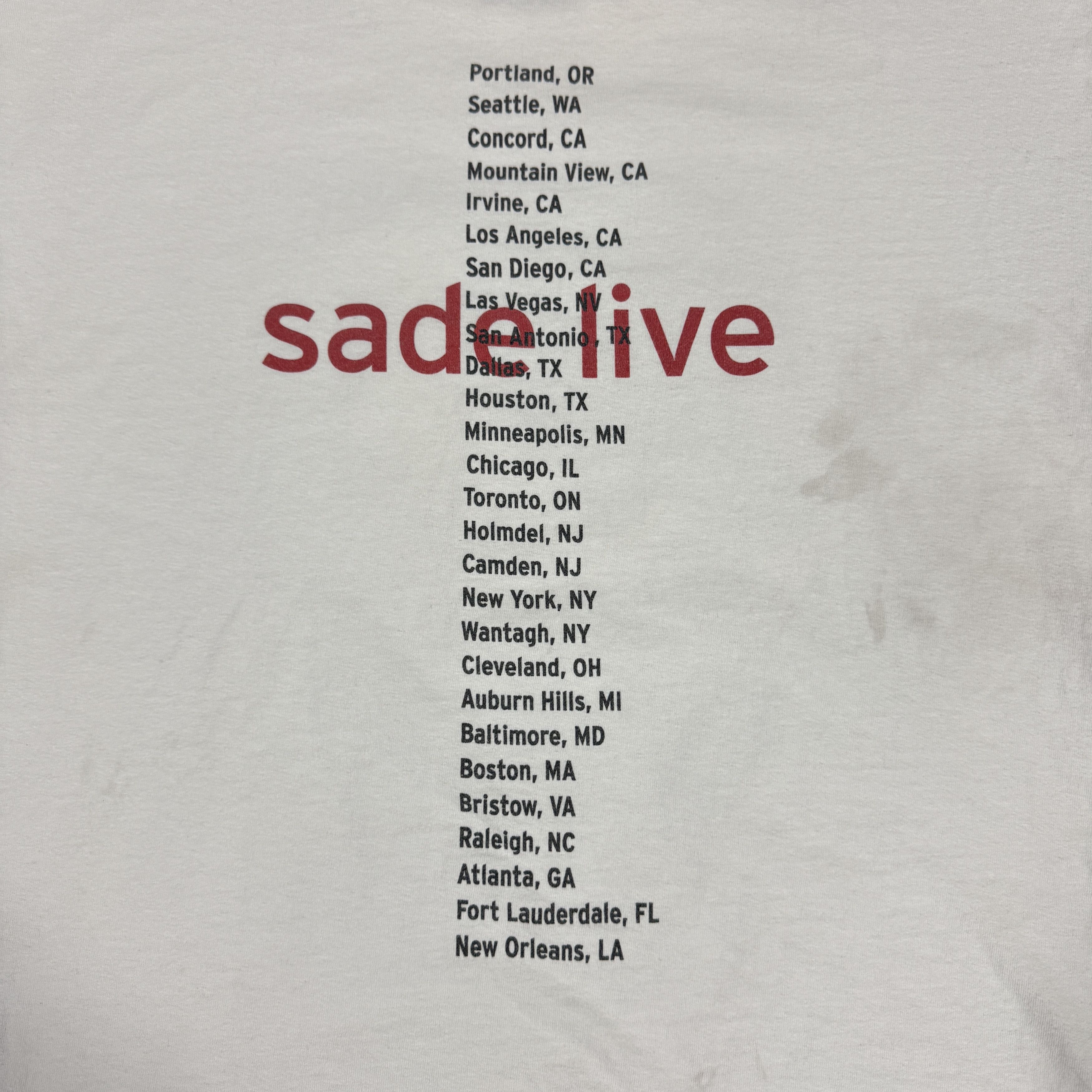 Vintage Vintage 2001 Sade Lovers Rock Tour Shirt Size US L / EU 52-54 / 3 - 4 Thumbnail
