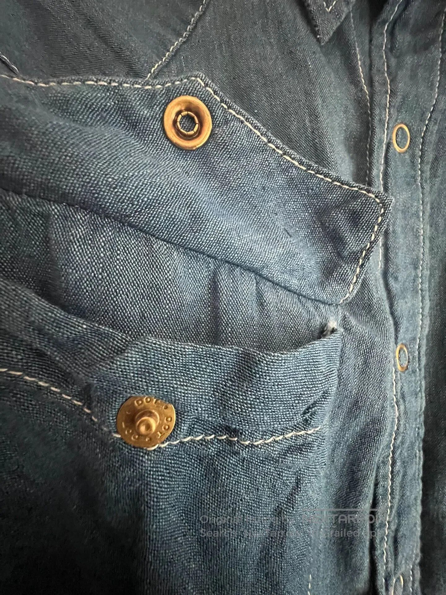 Visvim rare blue dye cotton linen shirt. Size US M / EU 48-50 / 2 - 6 Thumbnail