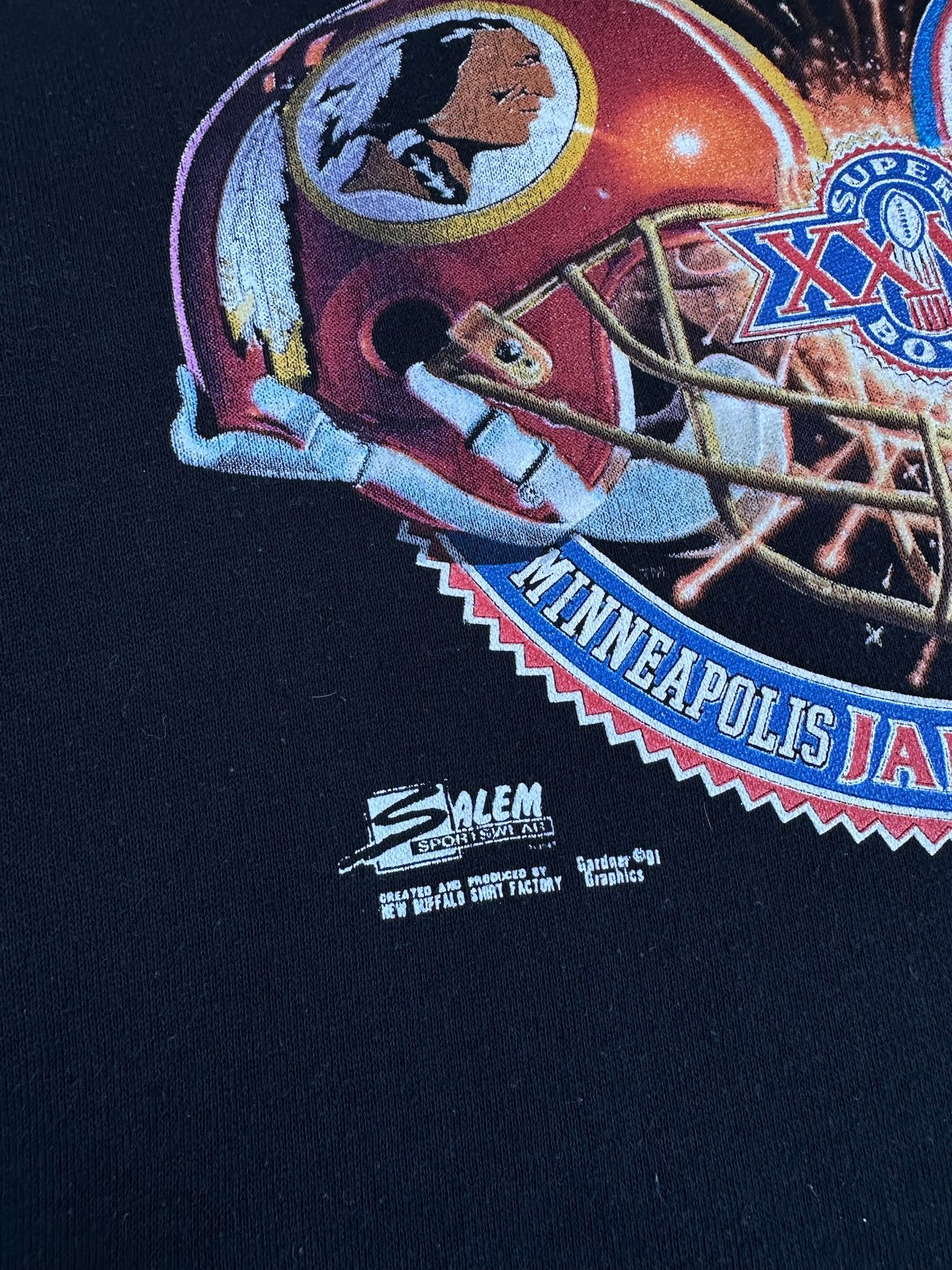 Tultex Vintage Tultex Redskins Bills Super Bowl Sweatshirt Size US L / EU 52-54 / 3 - 5 Thumbnail
