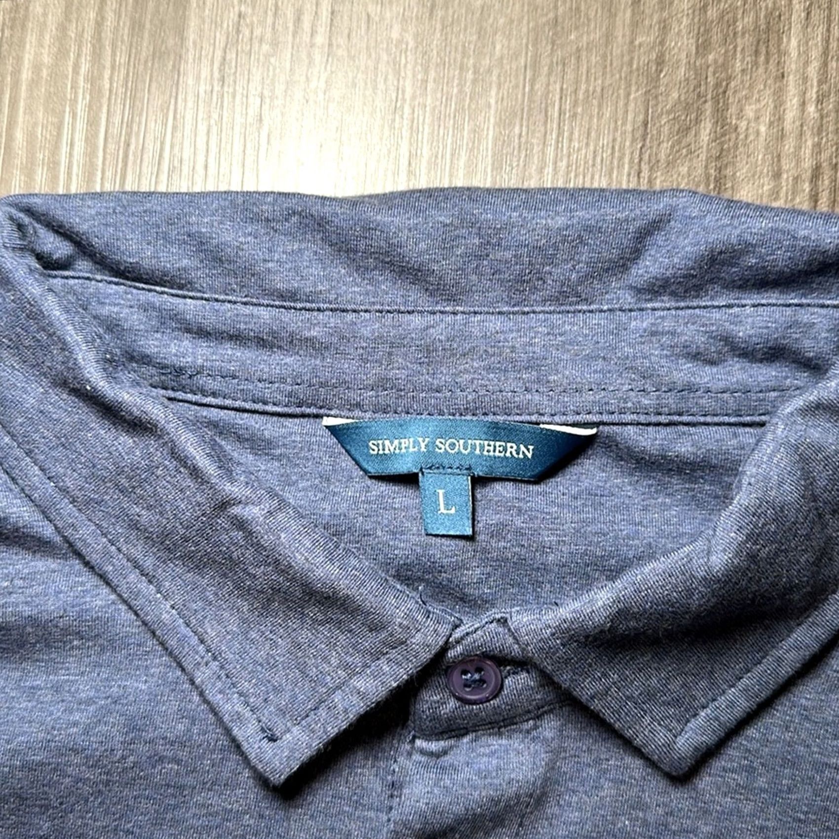 Vintage Simply Southern Polo Shirt - Blue - Men L - Regular - NWT Size US L / EU 52-54 / 3 - 6 Thumbnail