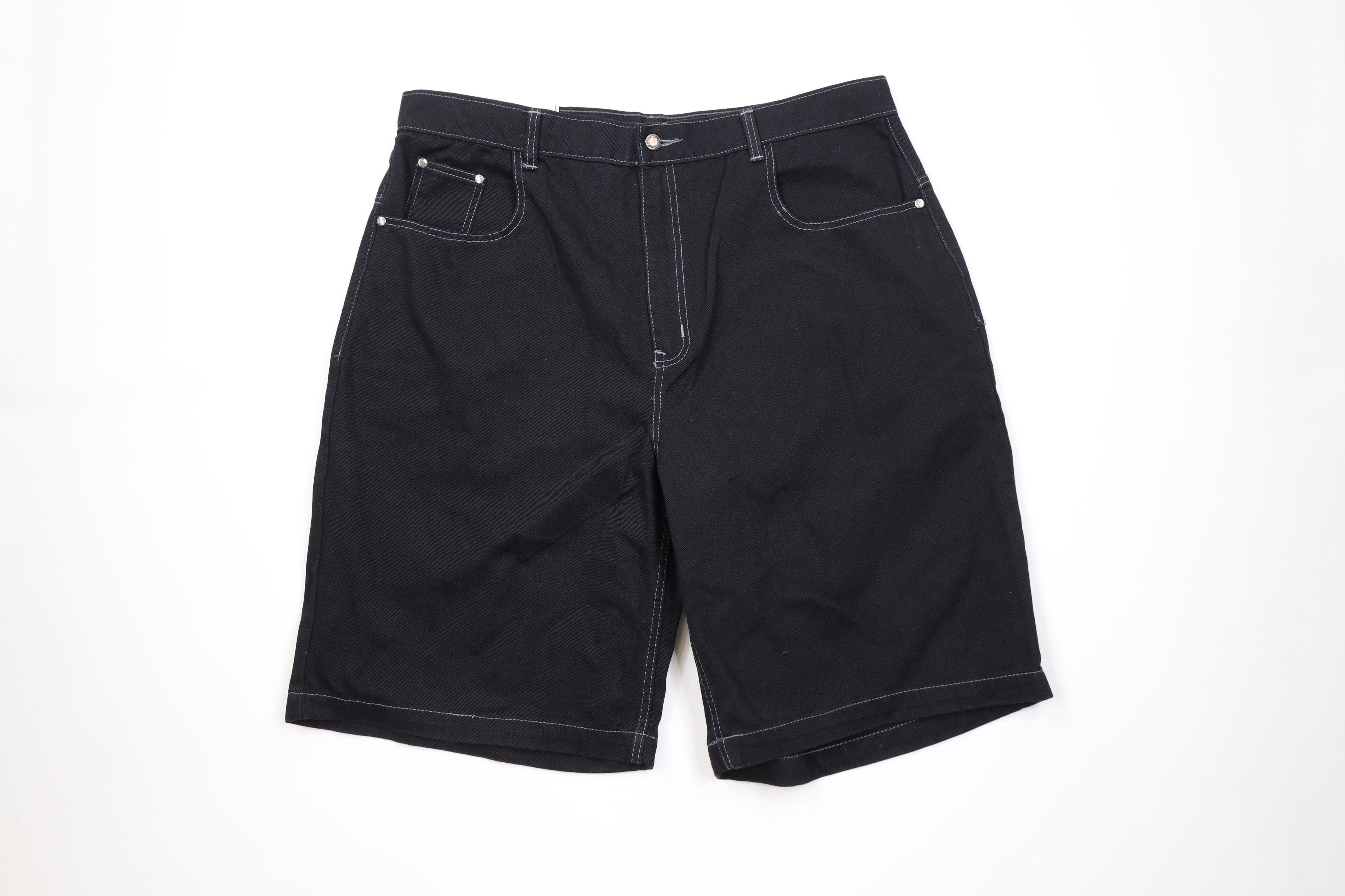Vintage Deadstock Vintage 90s Streetwear Baggy Fit Denim Shorts Size US 40 / EU 56 - 1 Thumbnail