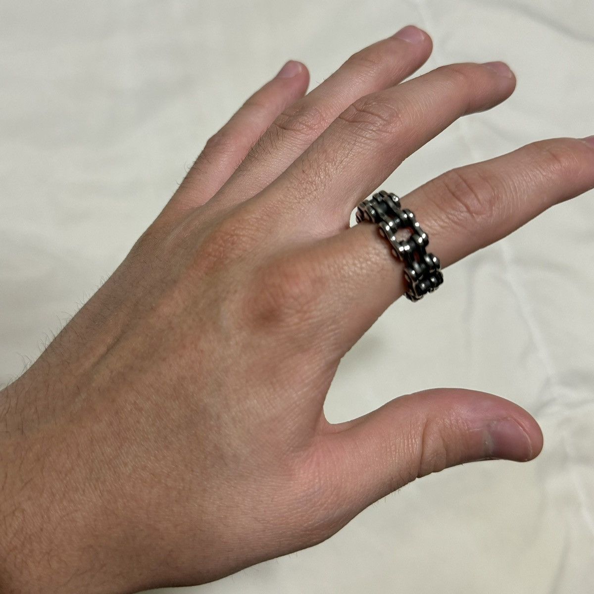 Other Silver stainless steel chain ring Size ONE SIZE - 2 Thumbnail