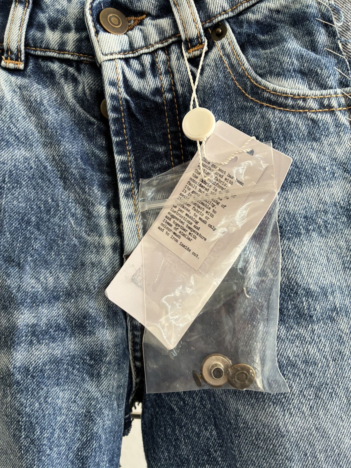 Maison Margiela Blue Recycled Spliced Jeans Size 26" / US 2 / IT 38 - 5 Thumbnail