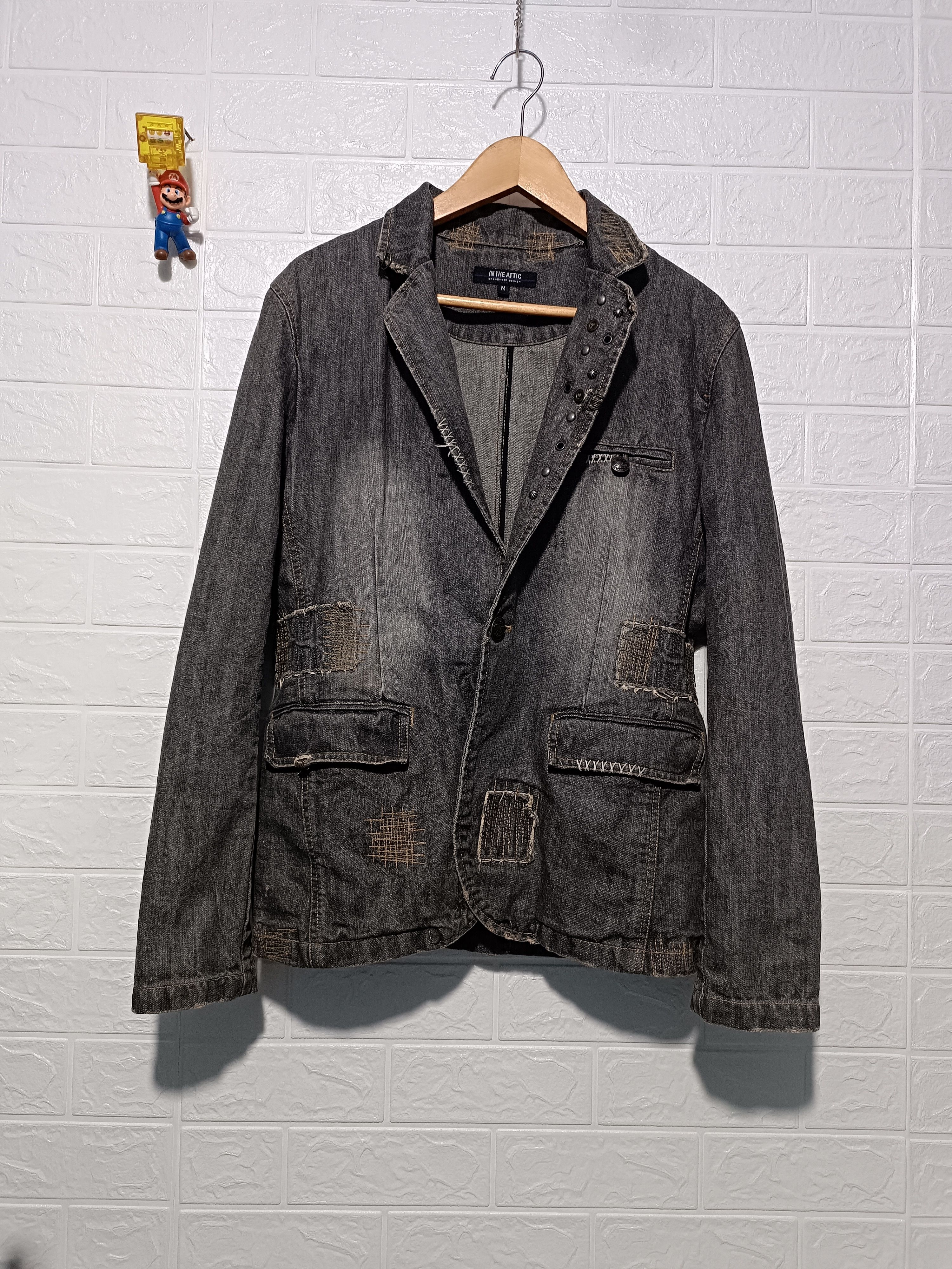 In The Attic In The Attic Mud Wash Studded Punk Jeans Denim Size US M / EU 48-50 / 2 - 1 Thumbnail