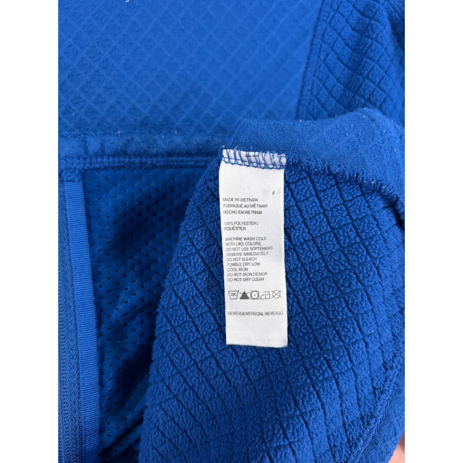 Izod IZOD Sweater Womens Medium Blue Full Zip Mock Neck Polyester Golf Golfer Ladies Shirt Womens M Blue 90s? Size M / US 6-8 / IT 42-44 - 4 Thumbnail