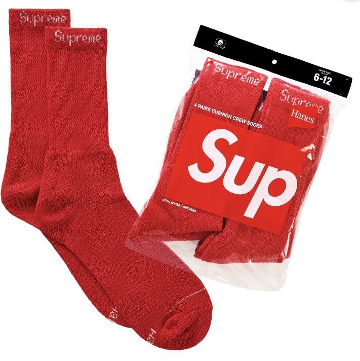 Supreme Supreme x Hanes Socks (4 colors) Size ONE SIZE - 3 Thumbnail