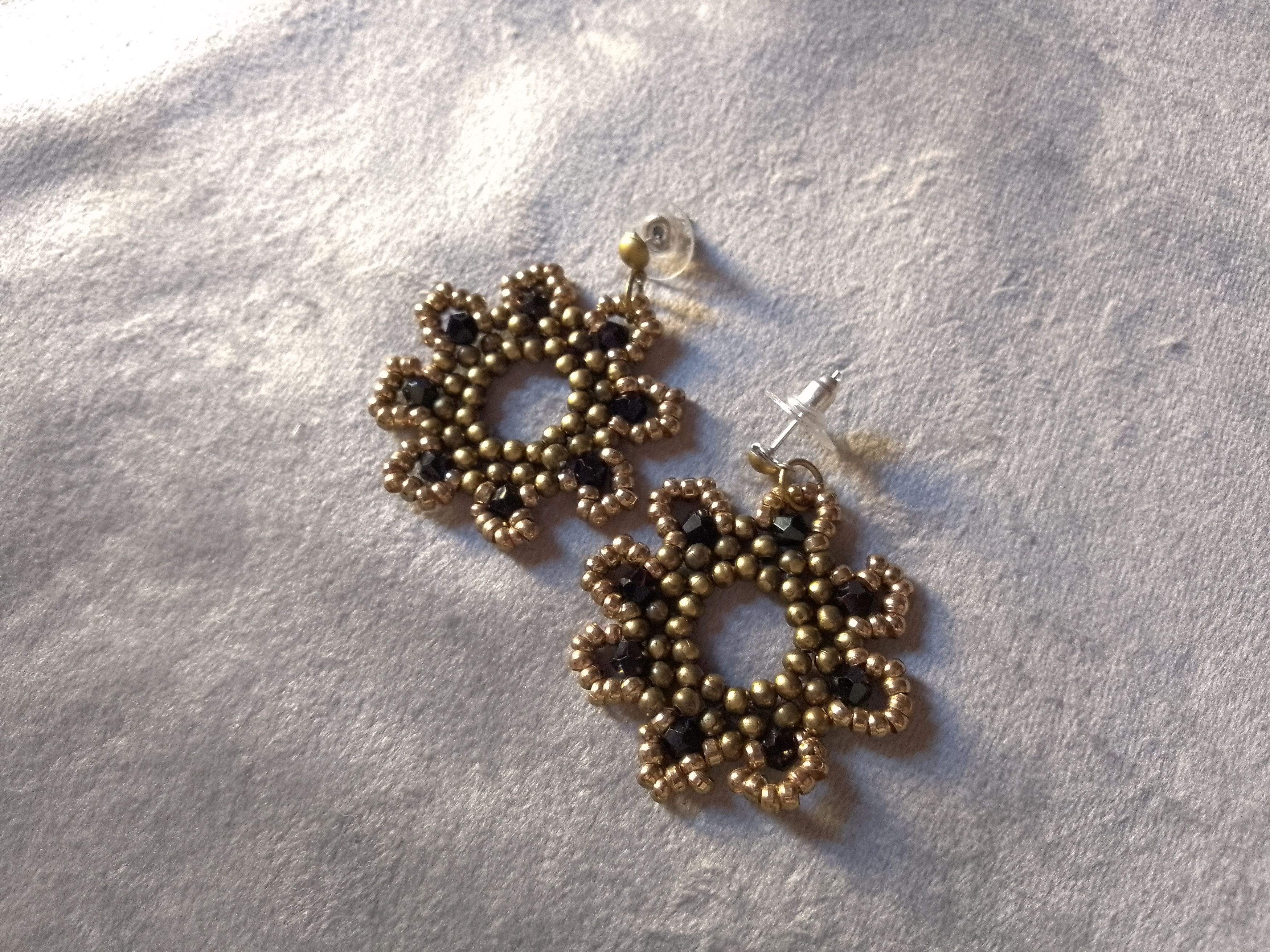 Handmade Necklace black pearls Vintage style Pendant Earrings Size ONE SIZE - 6 Thumbnail