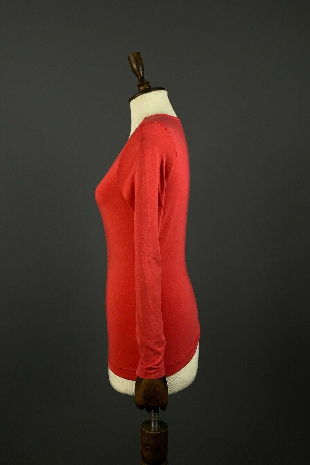 Designer Deerberg by Oska Red Boat Neck Pullover Sweater Size S Size S / US 4 / IT 40 - 4 Thumbnail