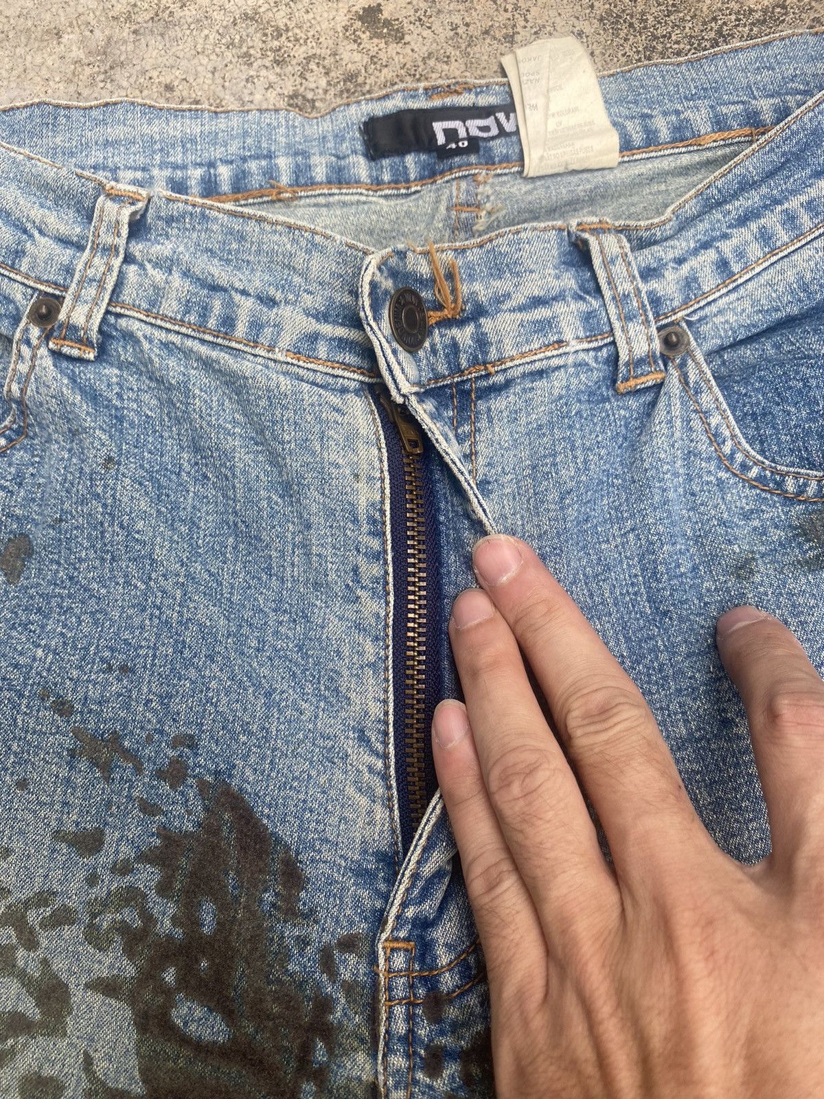 If Six Was Nine × Japanese Brand Flare Jeans Now Velvet Splash Bootcut Size US 29 - 11 Thumbnail
