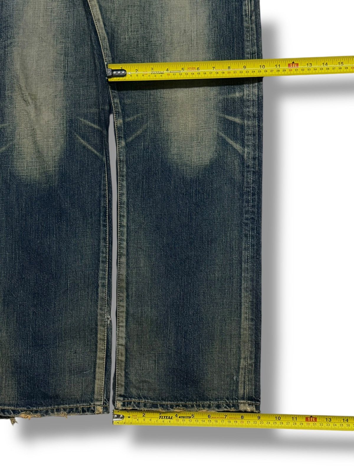 Edwin Vintage 00s Edwin 504 Japan, Vintage Faded Denim Jeans | W34 Size US 34 / EU 50 - 17 Thumbnail