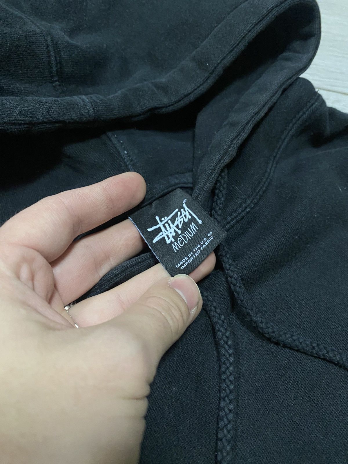 Stussy Stussy big logo vintage faded hoodie Size US M / EU 48-50 / 2 - 7 Thumbnail