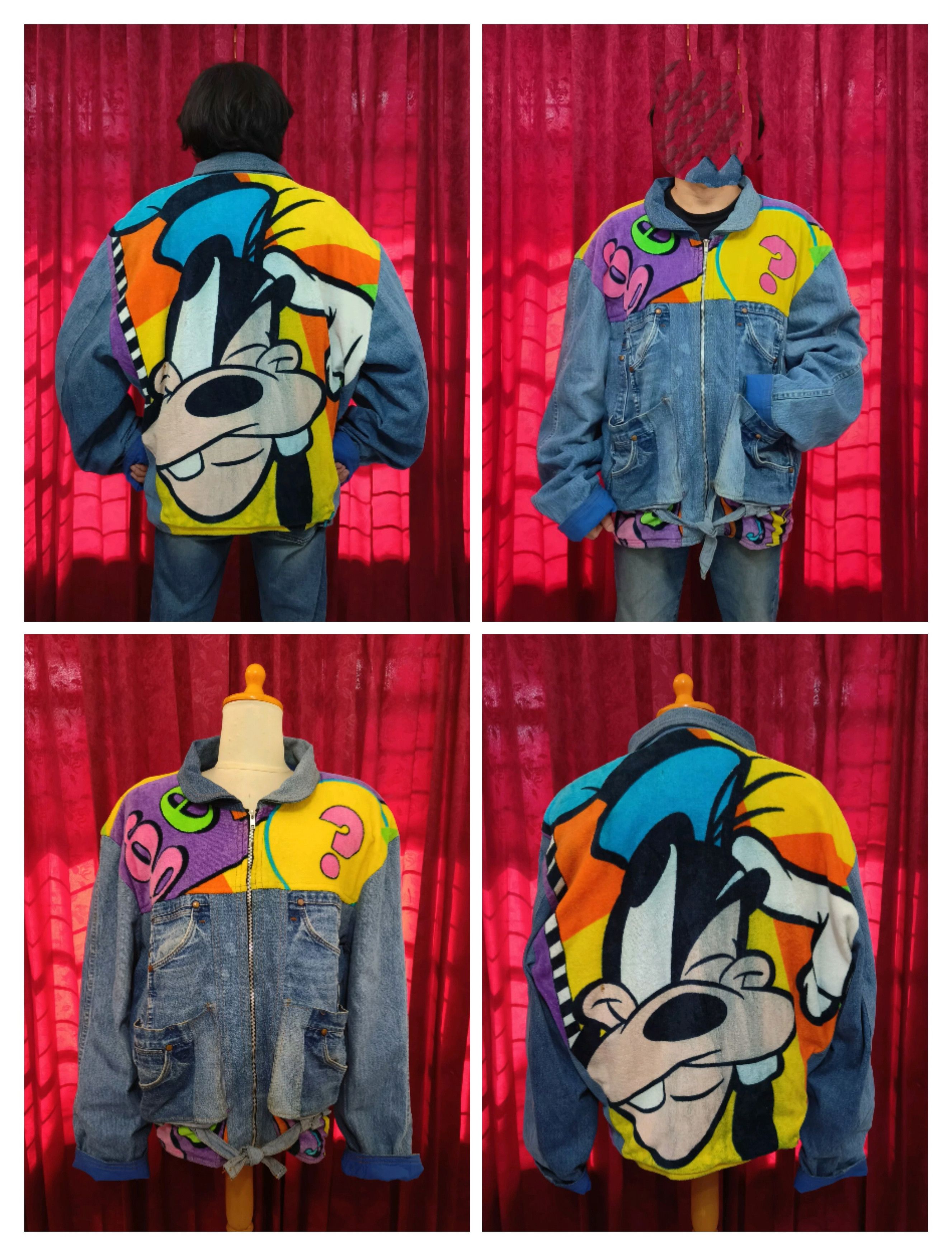 Too Cute Guetta Bros. Vintage GOOFY TOO CUTE Guetta Bros Disney Denim Jean Jacket Size US XL / EU 56 / 4 - 6 Thumbnail