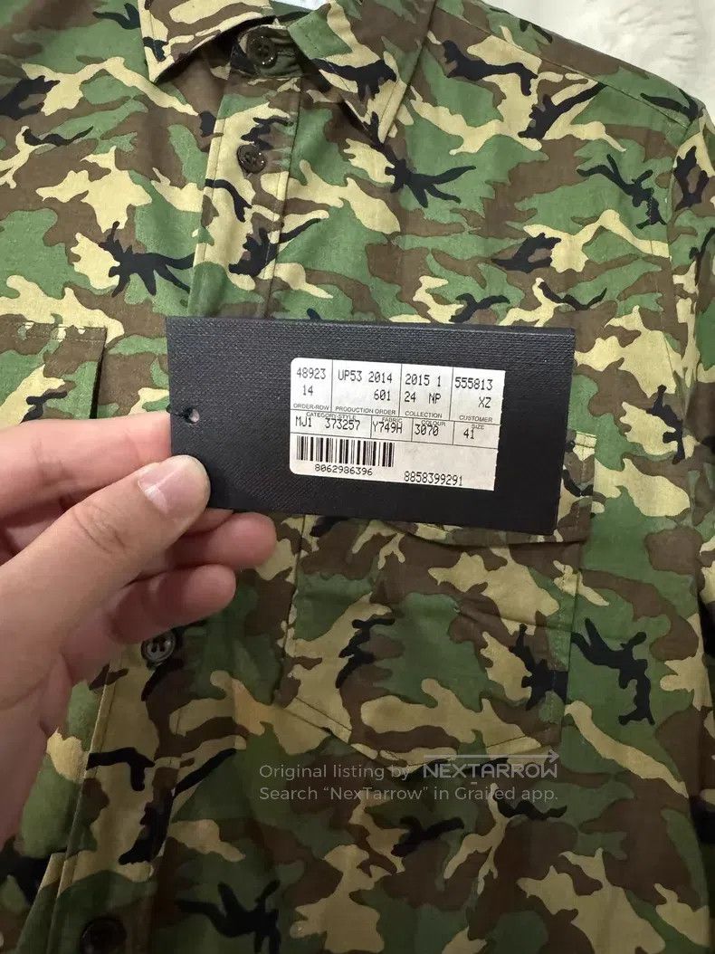 Saint Laurent Paris Saint Laurent Paris size 41 Original Camouflage Men's Shirt Size US XL / EU 56 / 4 - 2 Thumbnail