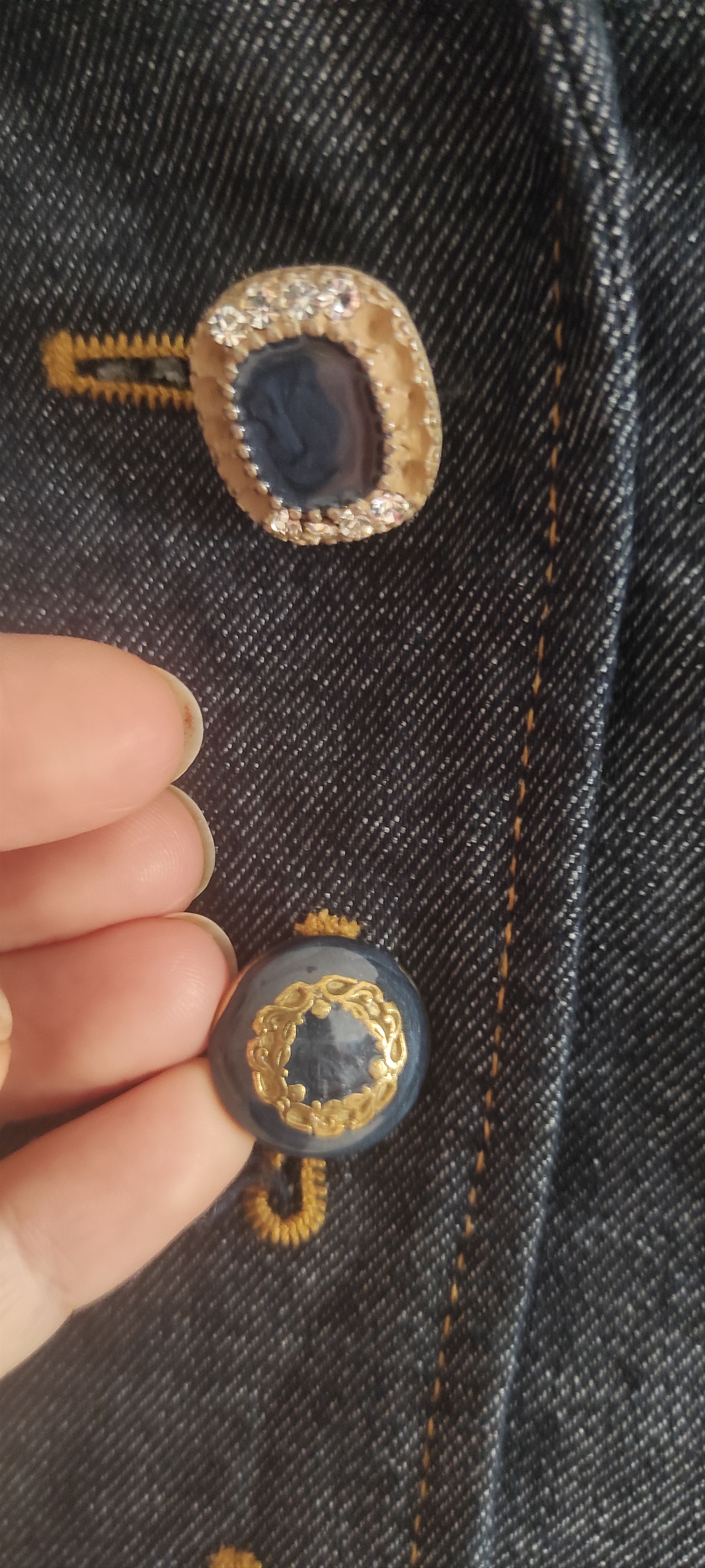 Elisa Cavaletti Elisa Cavaletti Daniela Dalla Valle Denim Jacket Size M / US 6-8 / IT 42-44 - 14 Thumbnail