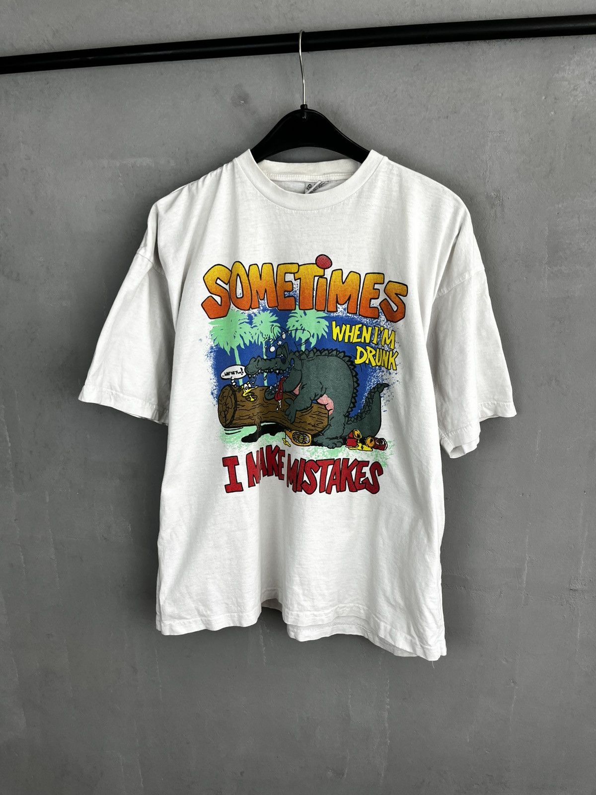 Designer Sometimes when im drunk t shirt vintage 1990 Size US M / EU 48-50 / 2 - 2 Thumbnail