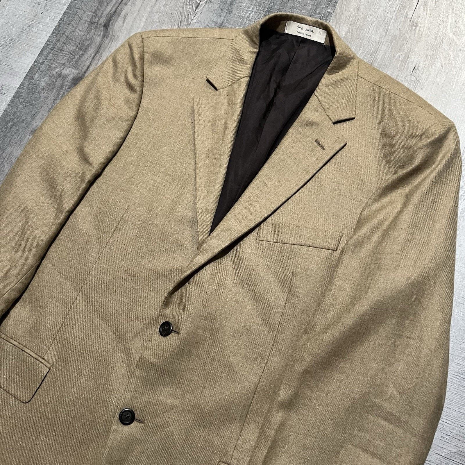 Vintage John W Nordstrom x Loro Piana Pure Cashmere Blazer Jacket Size 44L - 3 Thumbnail