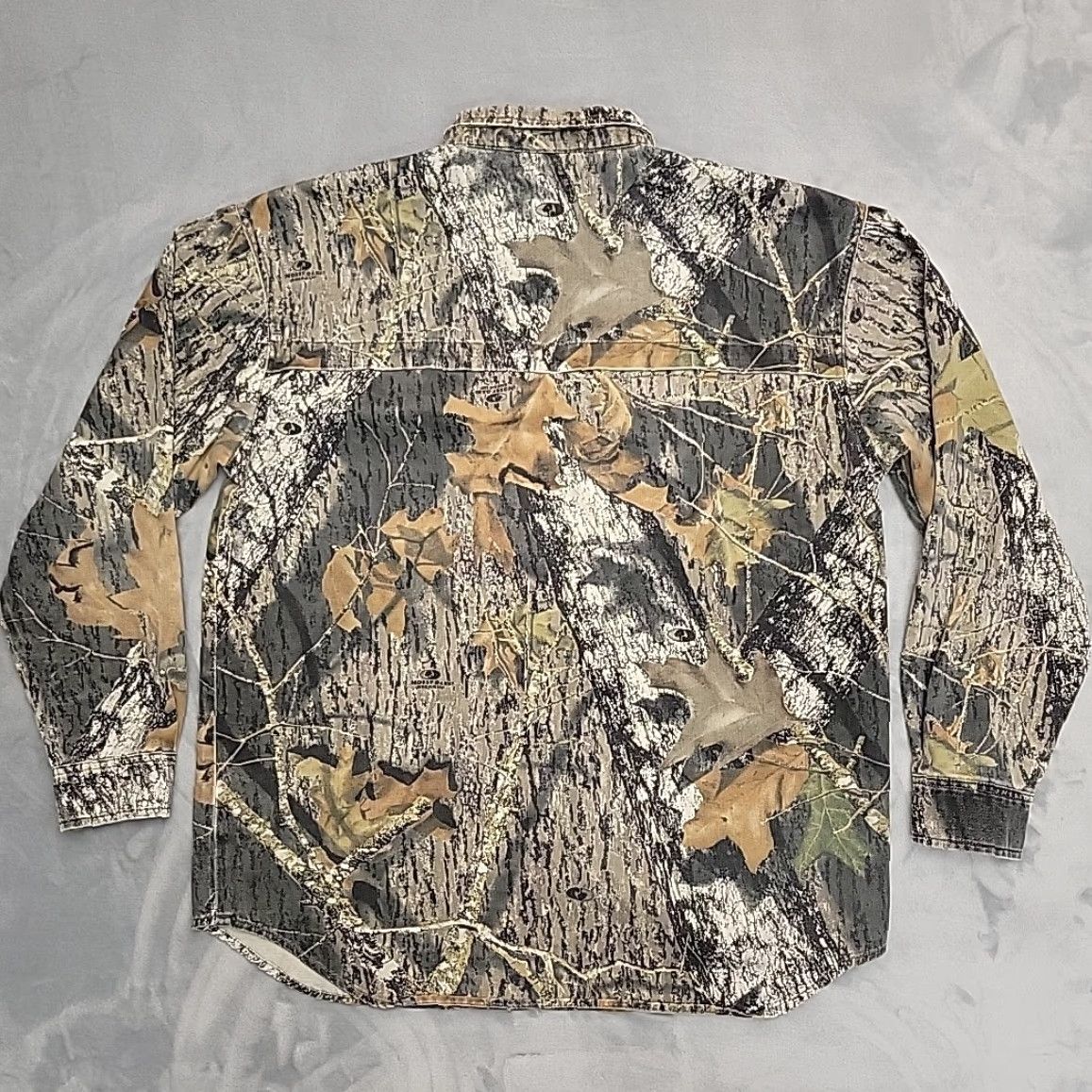 Vintage VINTAGE Fieldstaff Camouflage Shirt Mens L Brown Twill Flannel Mossy Oak Breakup Hunt Shirt Button-Up Long Sleeve Casual Mens Size US L / EU 52-54 / 3 - 7 Thumbnail