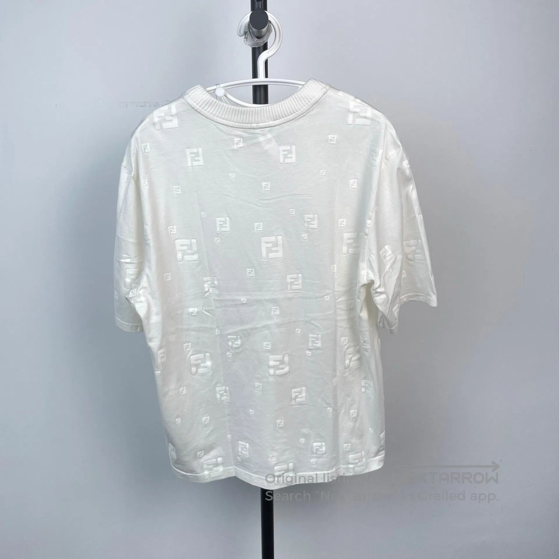 Fendi FENDI Classic Double F Embossed Short Sleeve T-Shirt| Size US M / EU 48-50 / 2 - 3 Thumbnail