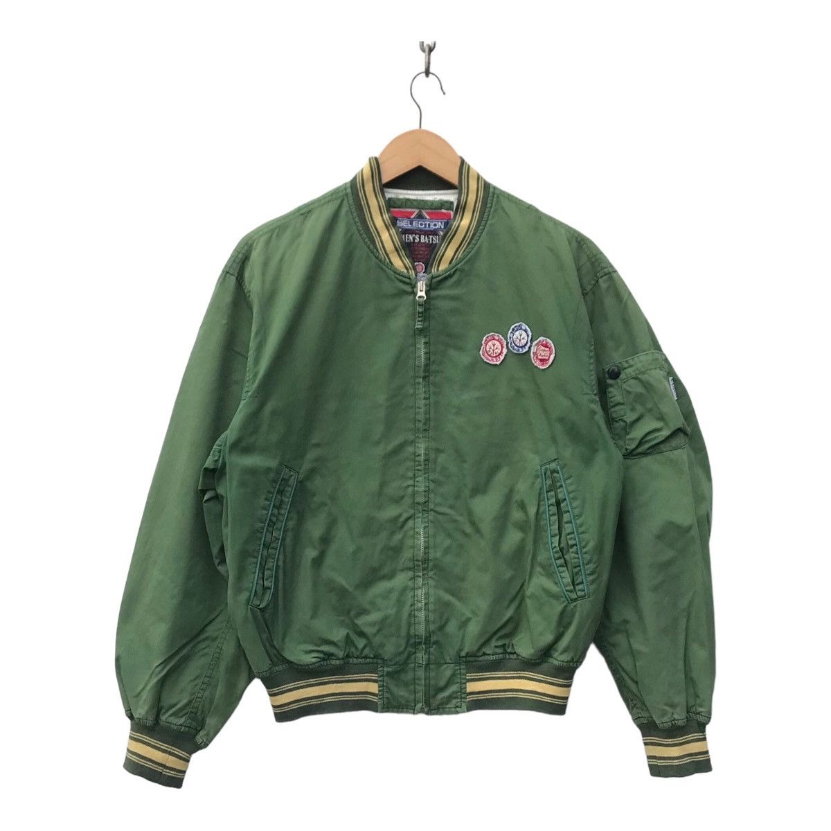 Japanese Brand Japan Streetwear Men’s Ba-tsu Spellout Sun Faded Jacket Size US M / EU 48-50 / 2 - 2 Thumbnail