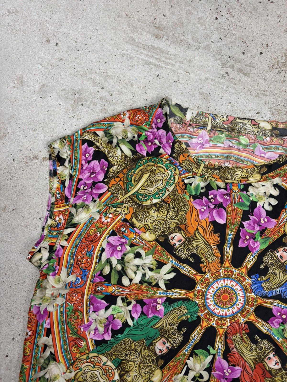 Dolce & Gabbana Dolce & Gabbana Silk Sleeveless Tank Top Multicolor Print Size M / US 6-8 / IT 42-44 - 5 Thumbnail